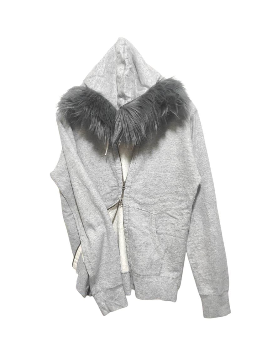 URBAN RESEARCH DOORS Urban Research Japan Made Double Zip Fur Hoodie LGB Style Size US M / EU 48-50 / 2 - 1 Thumbnail