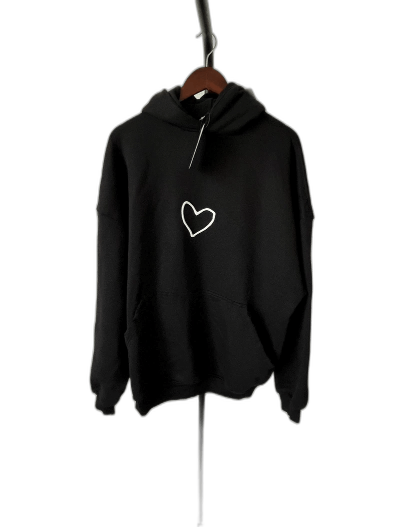 Balenciaga Balenciaga Heart Logo Hooded Sweatshirt-2506 Size US M / EU 48-50 / 2 - 1 Thumbnail