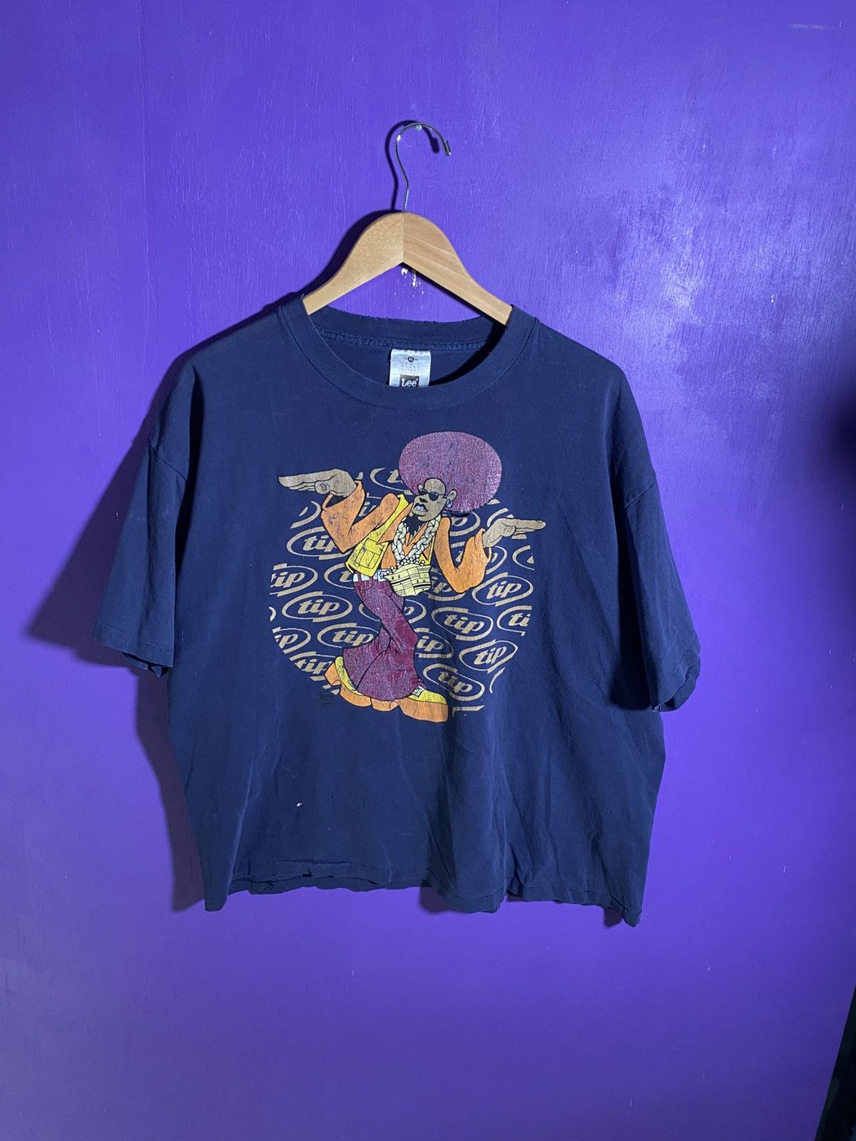 Vintage Vintage 90s TIP funky skate wear faded t-shirt Size US XL / EU 56 / 4 - 1 Thumbnail