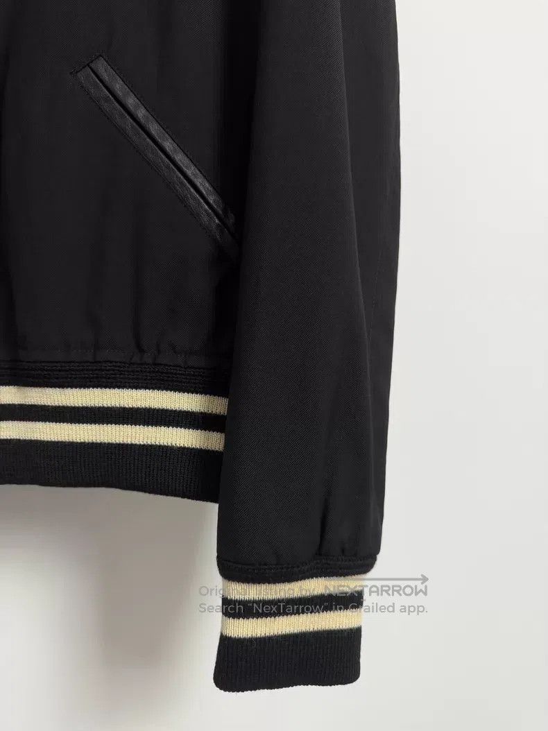 Saint Laurent Paris Saint Laurent Paris Black武士 Patchwork Baseball Jacket Size US M / EU 48-50 / 2 - 4 Thumbnail