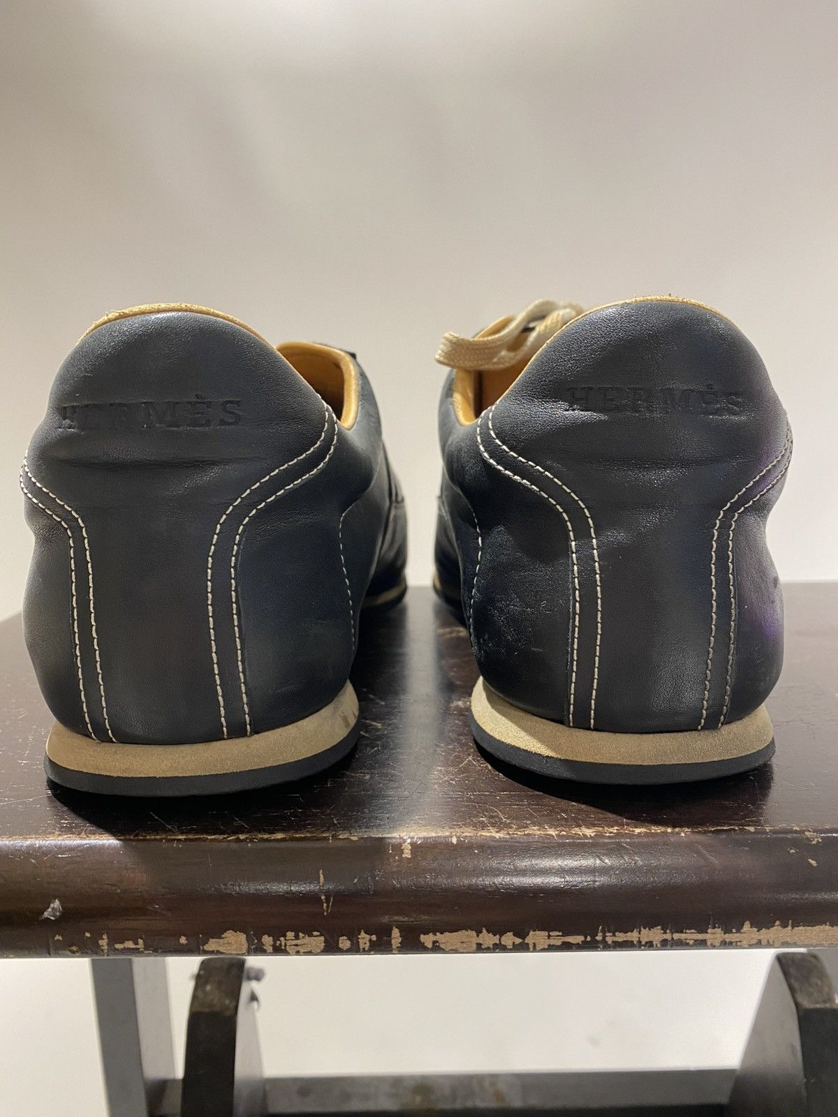 Hermes Hermes Quick Calfskin Leather H logo Sneakers Size 9.5 Size US 9.5 / EU 42-43 - 3 Thumbnail