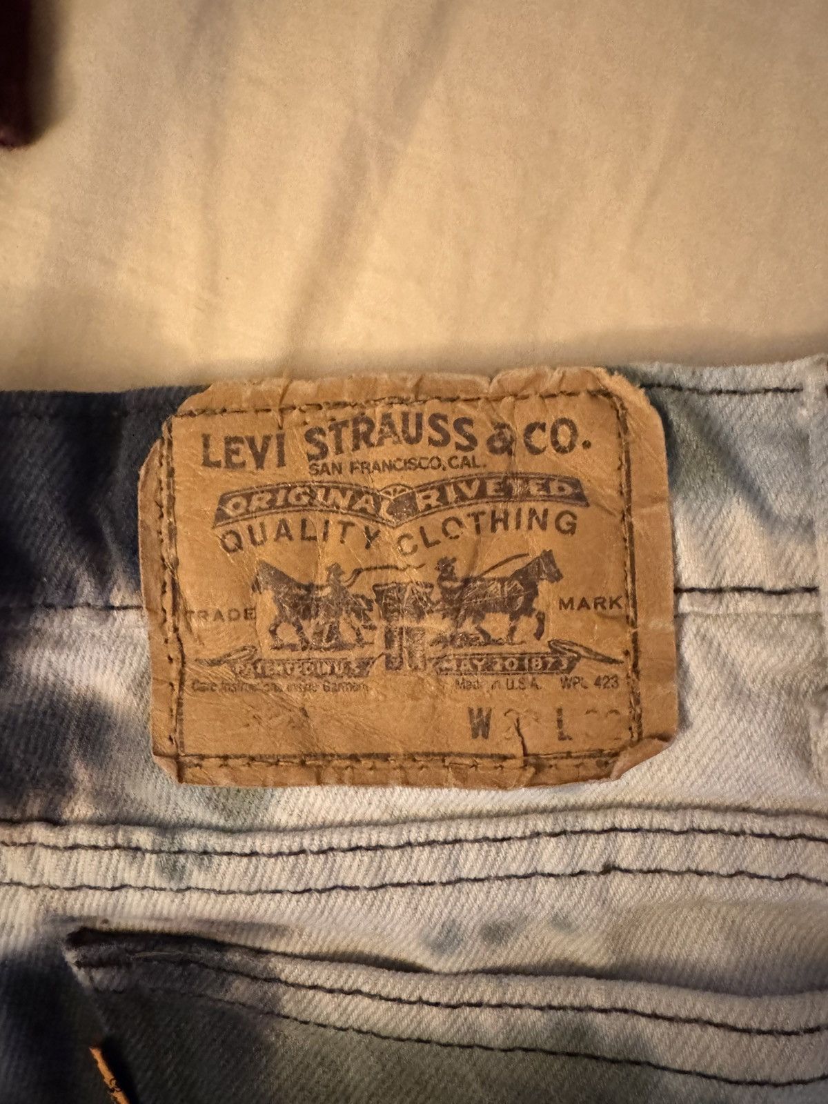 Levi's Vintage Clothing Vintage Levi’s Tie-Dye Late 60s Size US 32 / EU 48 - 3 Thumbnail