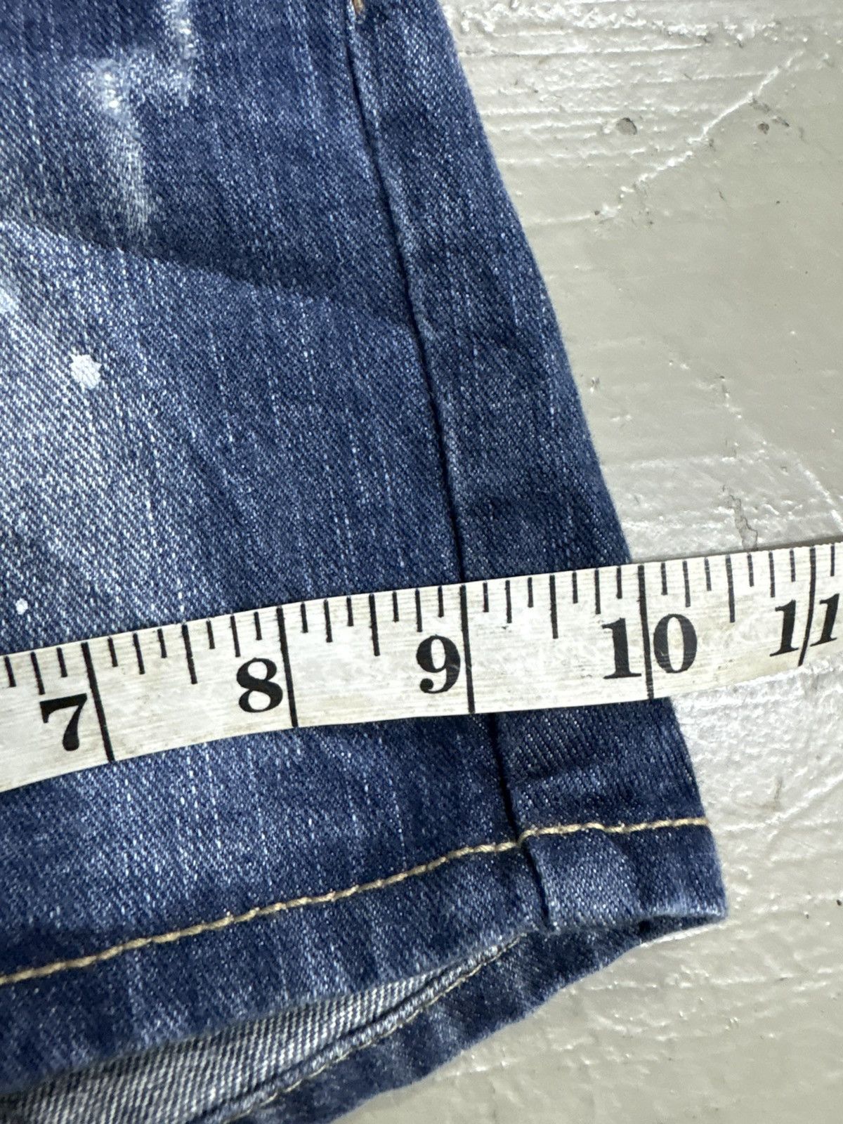 If Six Was Nine RNA H Naoto Acid Wash Paint Splatter Denim shorts Size 30" / US 8 / IT 44 - 9 Thumbnail
