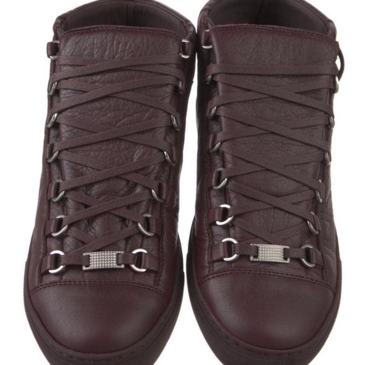 Balenciaga Balenciaga Arenas Burgundy Sneakers Size US 7 / EU 40 - 3 Thumbnail