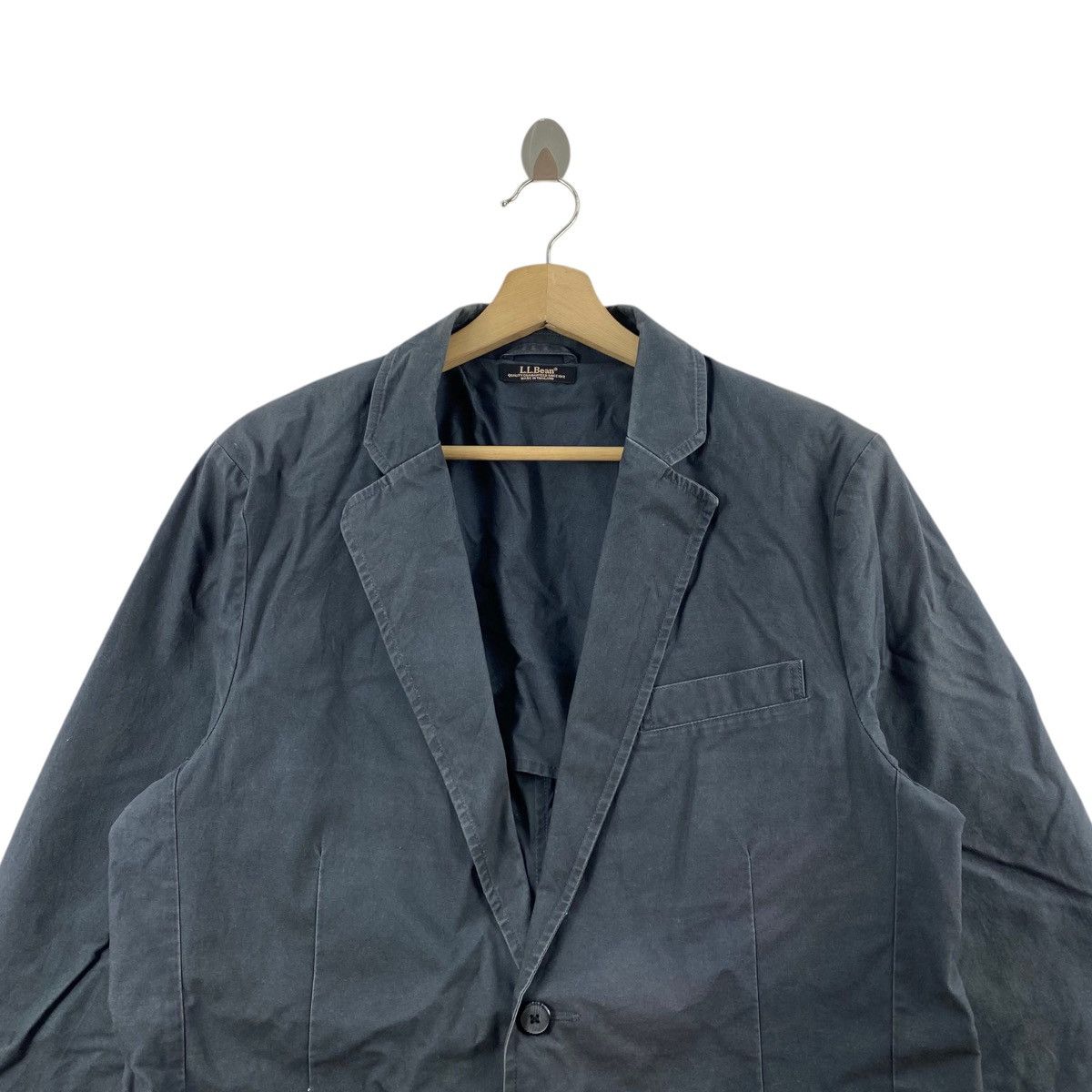 L.L. Bean Vintage LL BEAN USA Navy Blazer Coat Jacket Size US M / EU 48-50 / 2 - 2 Thumbnail