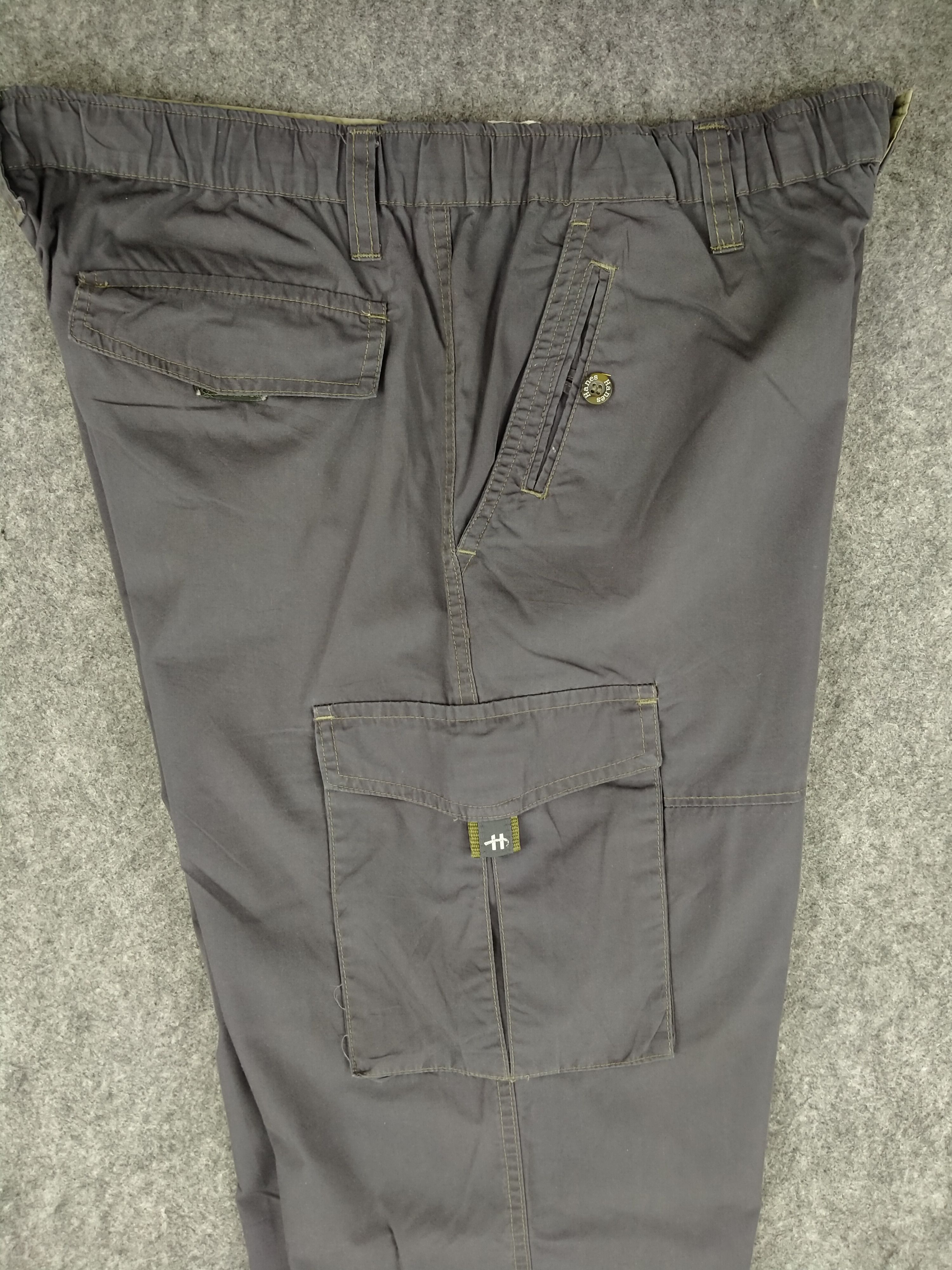 Vintage Hanes Cargo Multi Pocket Pants 36 x 31.5 - CP119 Size US 36 / EU 52 - 5 Thumbnail