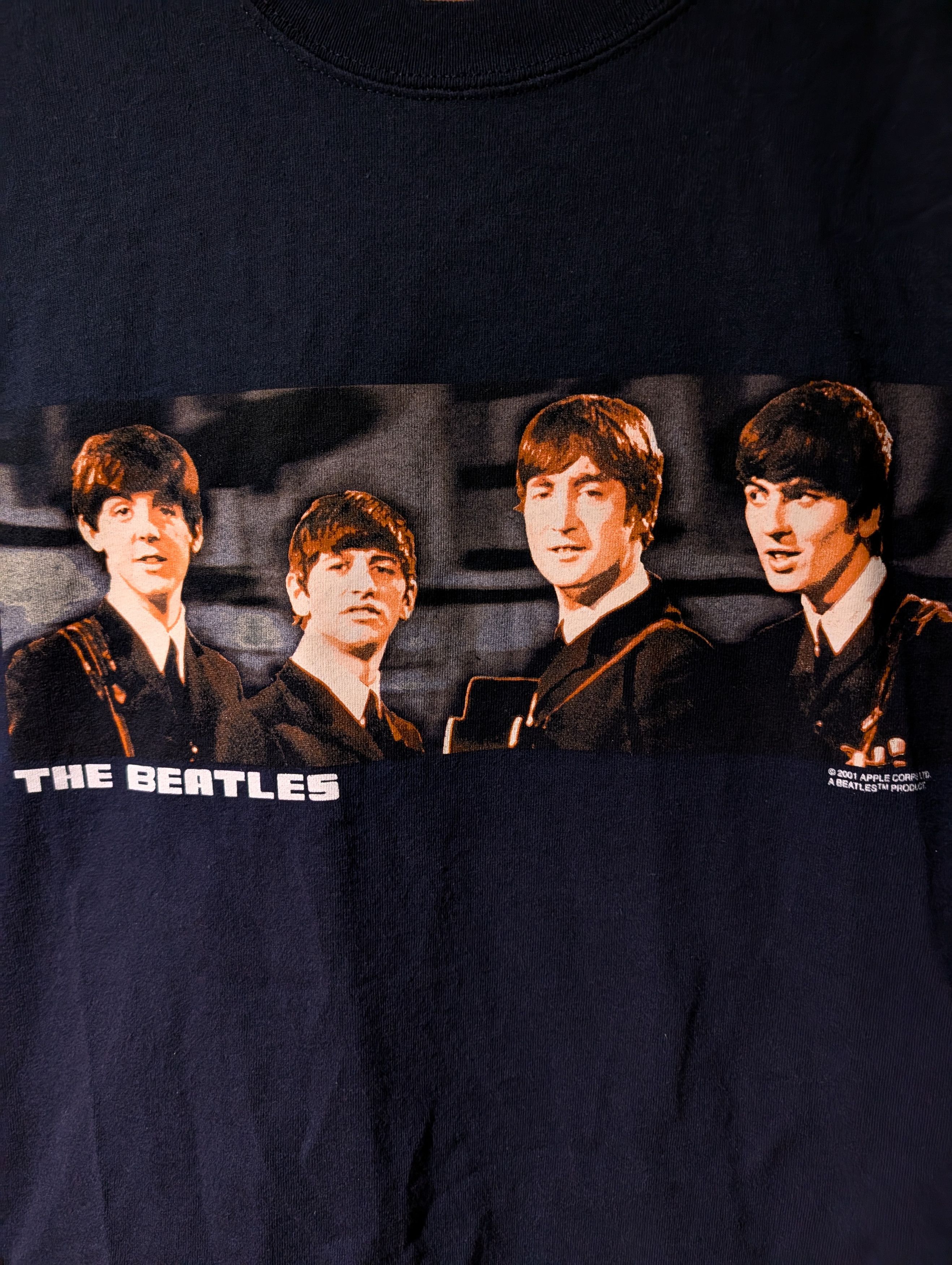 Band Tees Vintage 2001 The Beatles Band Music Photo Blue Large T-Shirt Size US L / EU 52-54 / 3 - 2 Thumbnail