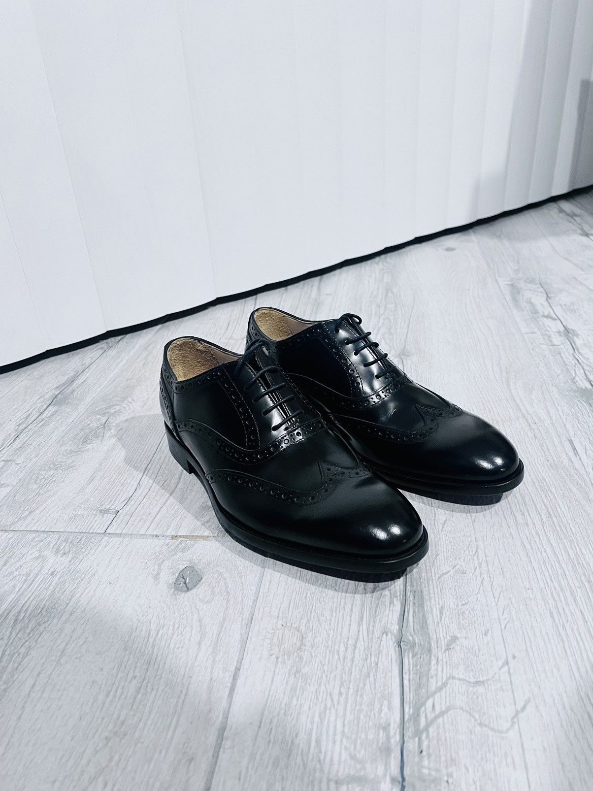 Paul Smith Paul Smith Black Wingtip Dress Shoes Made in Italy US8 UK7 Size US 8 / EU 41 - 1 Thumbnail