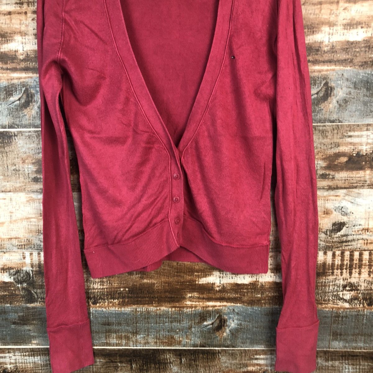 Tommy Hilfiger Hilfiger Denim Pink Cardigan Knitwear #A1876 Size M / US 6-8 / IT 42-44 - 6 Thumbnail