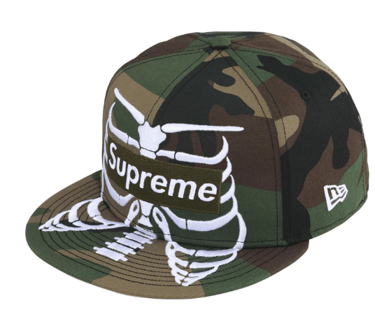 New Era × Supreme Supreme Bones Box Logo New Era 59Fifty Cap Camo Size 7 3/4 Size ONE SIZE - 1 Thumbnail