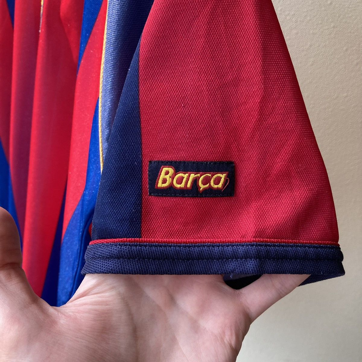 Vintage Barcelona #7 Saviola Fan Jersey 90s Vintage Blokcore Style Size US S / EU 44-46 / 1 - 4 Thumbnail