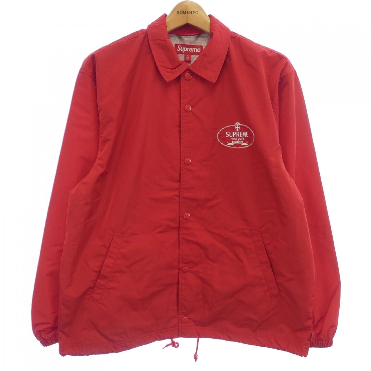 Supreme Supreme CREST COACHES Jacket Cotton Outerwear CREST COACHES DUTY FREE for USA