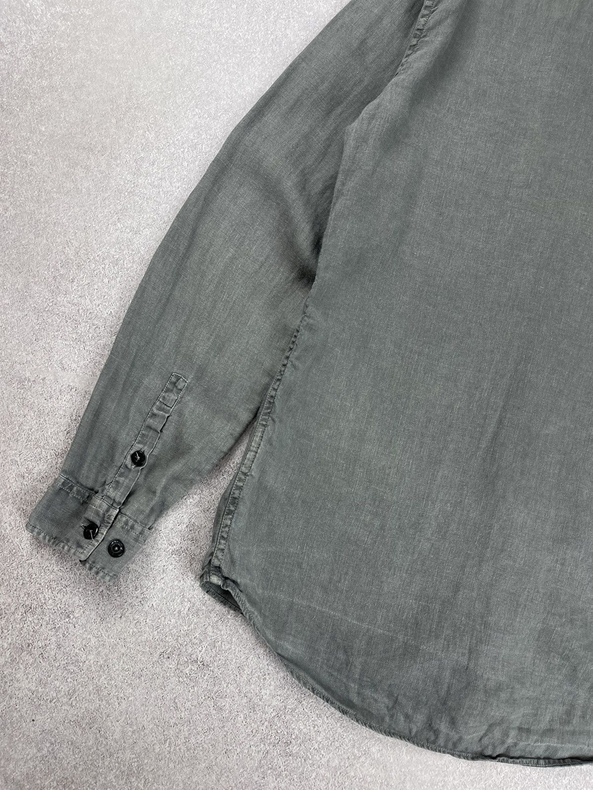 Stone Island Stone Island Long Sleeve Linen Shirt Size US M / EU 48-50 / 2 - 13 Thumbnail