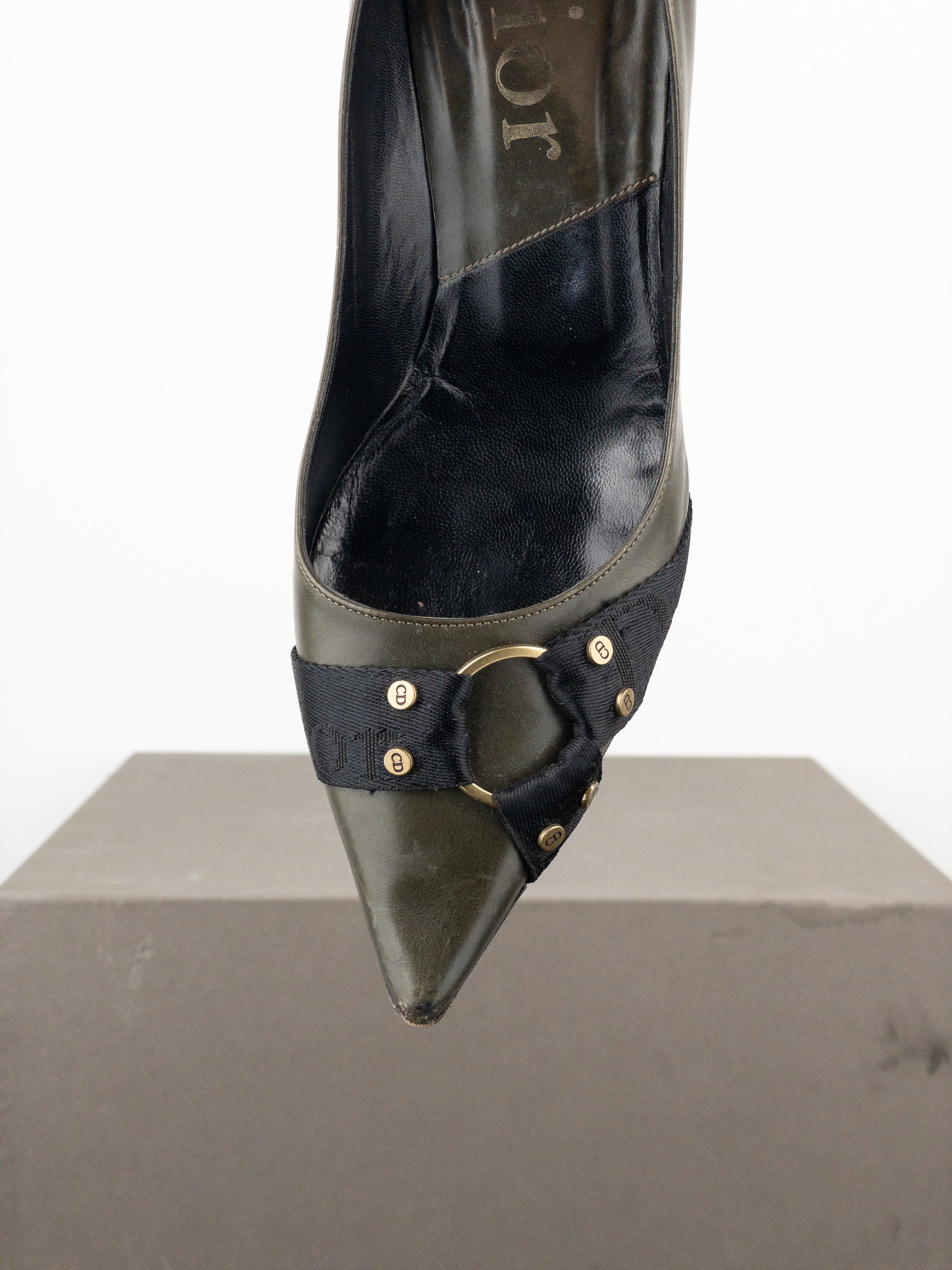 Dior Dior by Galliano AW04 Parachute Bondage Pump Heels Size US 7.5 / IT 37.5 - 7 Thumbnail