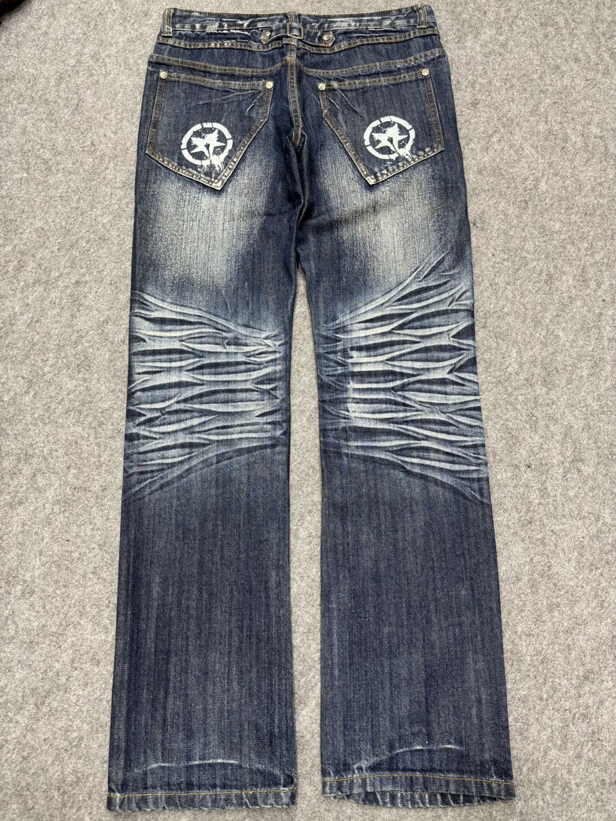 Japanese Brand 💥Insane💥MOVVE GEAR Seditionaries Stone Wash Denim F691 Size US 34 / EU 50 - 20 Thumbnail