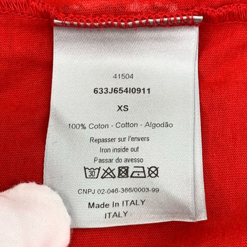 Dior Dior Red pattern printed cotton round-neck short-sleeved T- Size US XS / EU 42 / 0 - 7 Thumbnail