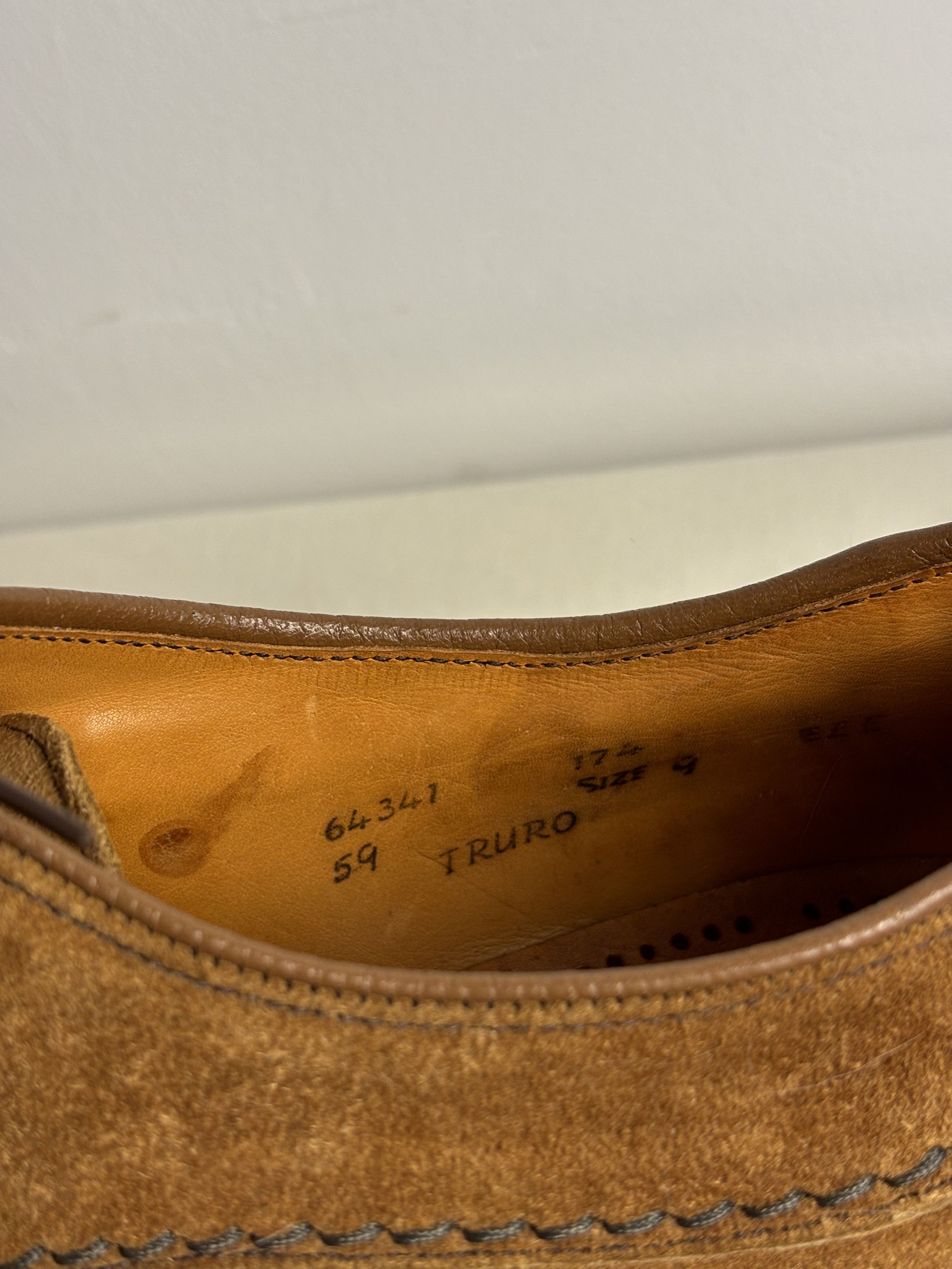 Other Vintage 80s Loake Super Victor Truro Guidi Style Suede Shoes Size US 10 / EU 43 - 9 Thumbnail