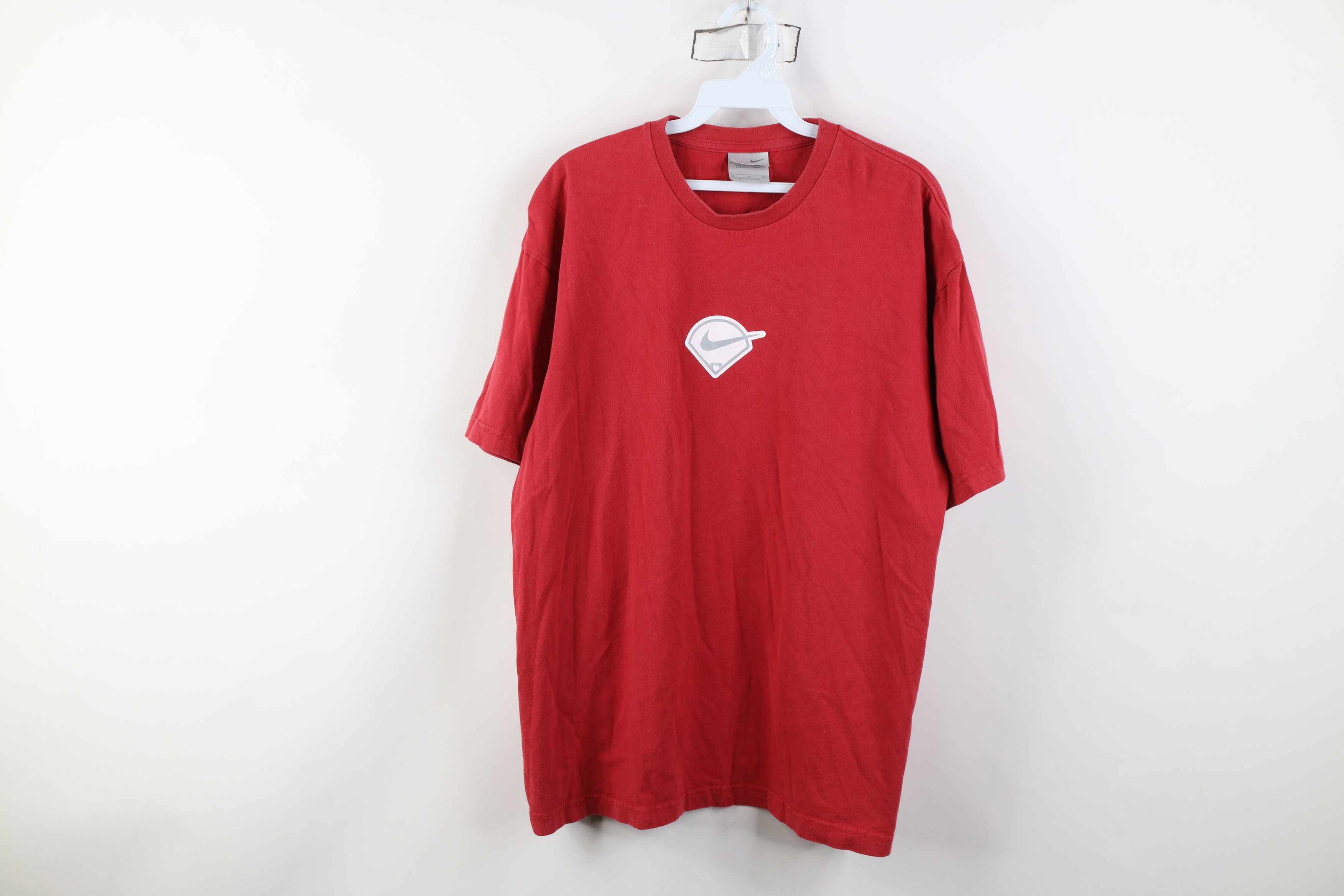 Nike Vintage Y2K Nike Baseball Center Swoosh Short Sleeve T-Shirt Size US L / EU 52-54 / 3 - 1 Thumbnail