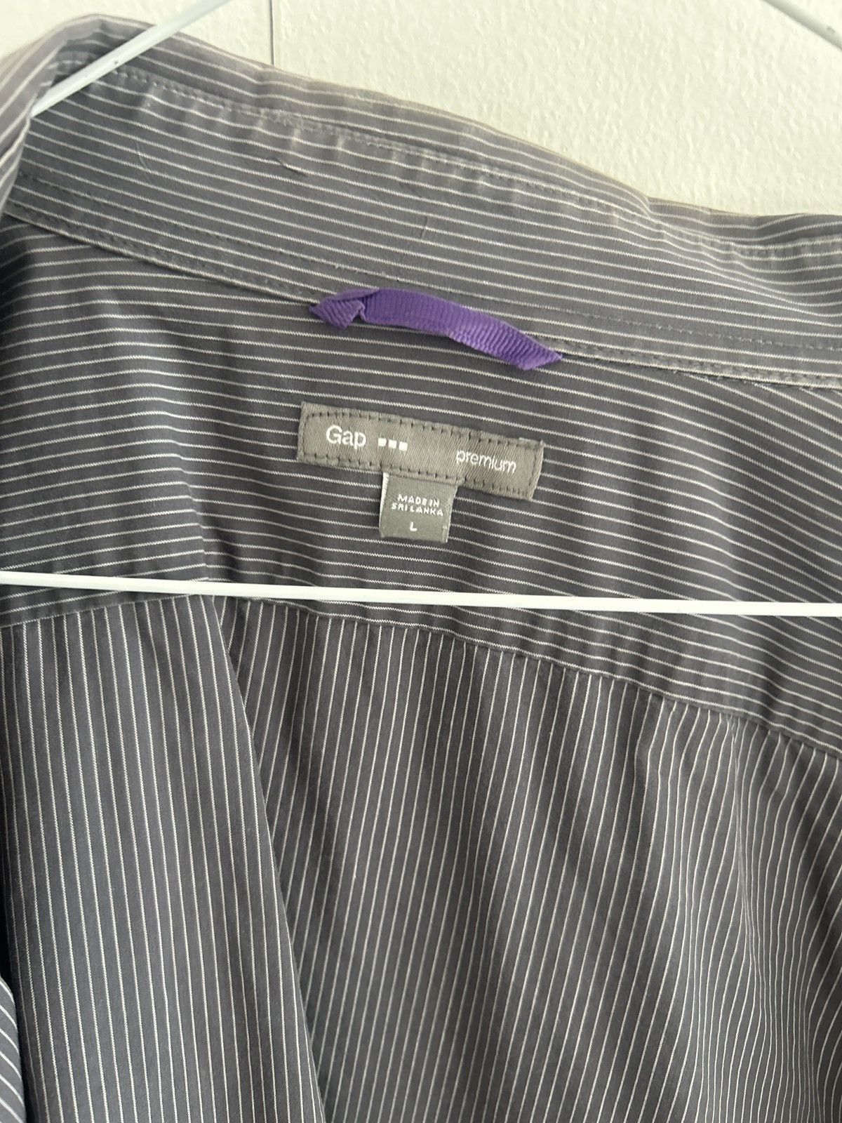 Gap Gap Grey striped Button up Long sleeve Size US L / EU 52-54 / 3 - 4 Thumbnail