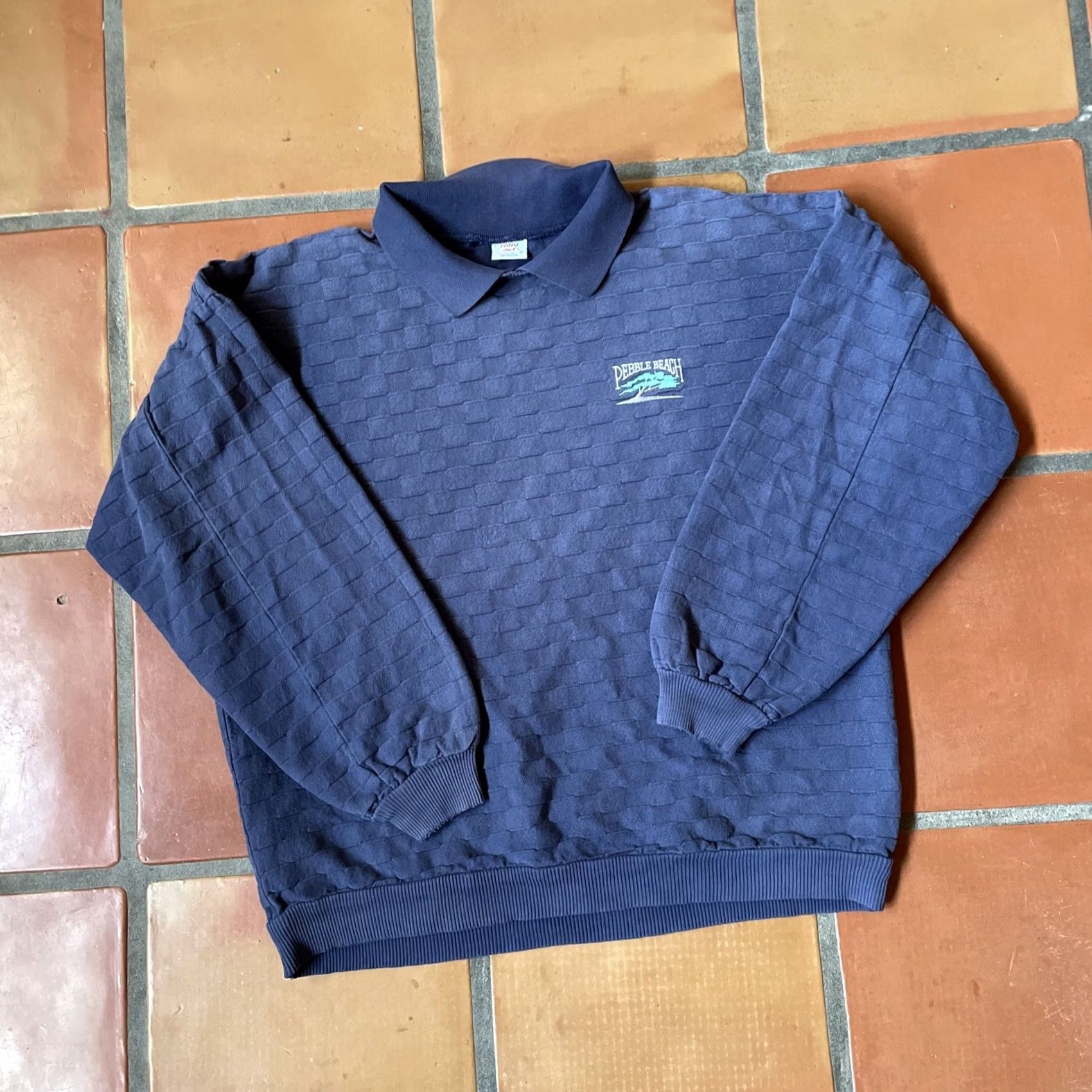 Vintage VINTAGE Crazy Shirts Polo Shirt Mens M Blue Long Sleeve Collared Cotton Knit Logo 90s California Hipster Size US M / EU 48-50 / 2 - 3 Thumbnail