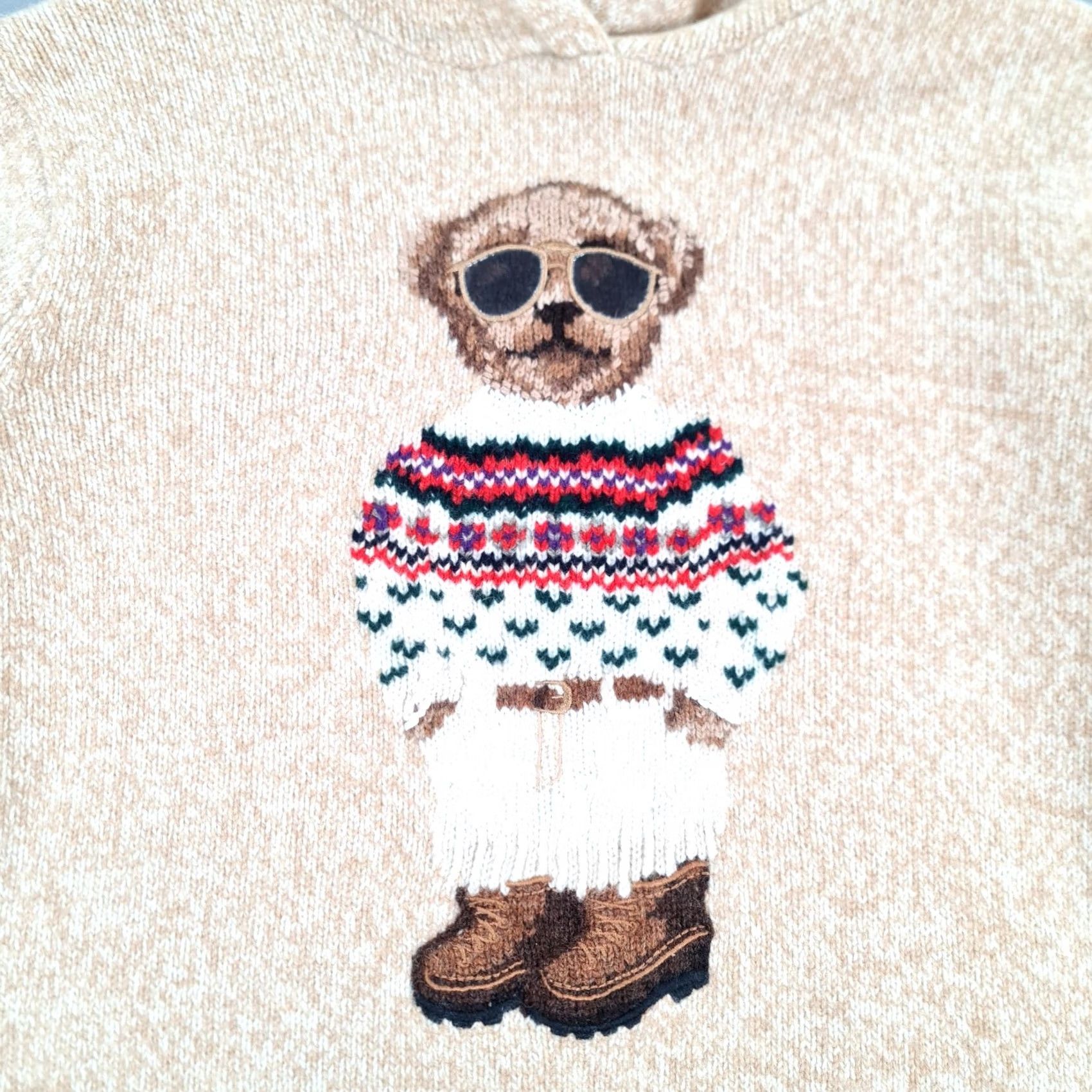 Polo Ralph Lauren Polo Ralph Lauren Hoodie Womens Beige L Wool Cashmere Knit Pullover Size L / US 10 / IT 46 - 7 Thumbnail