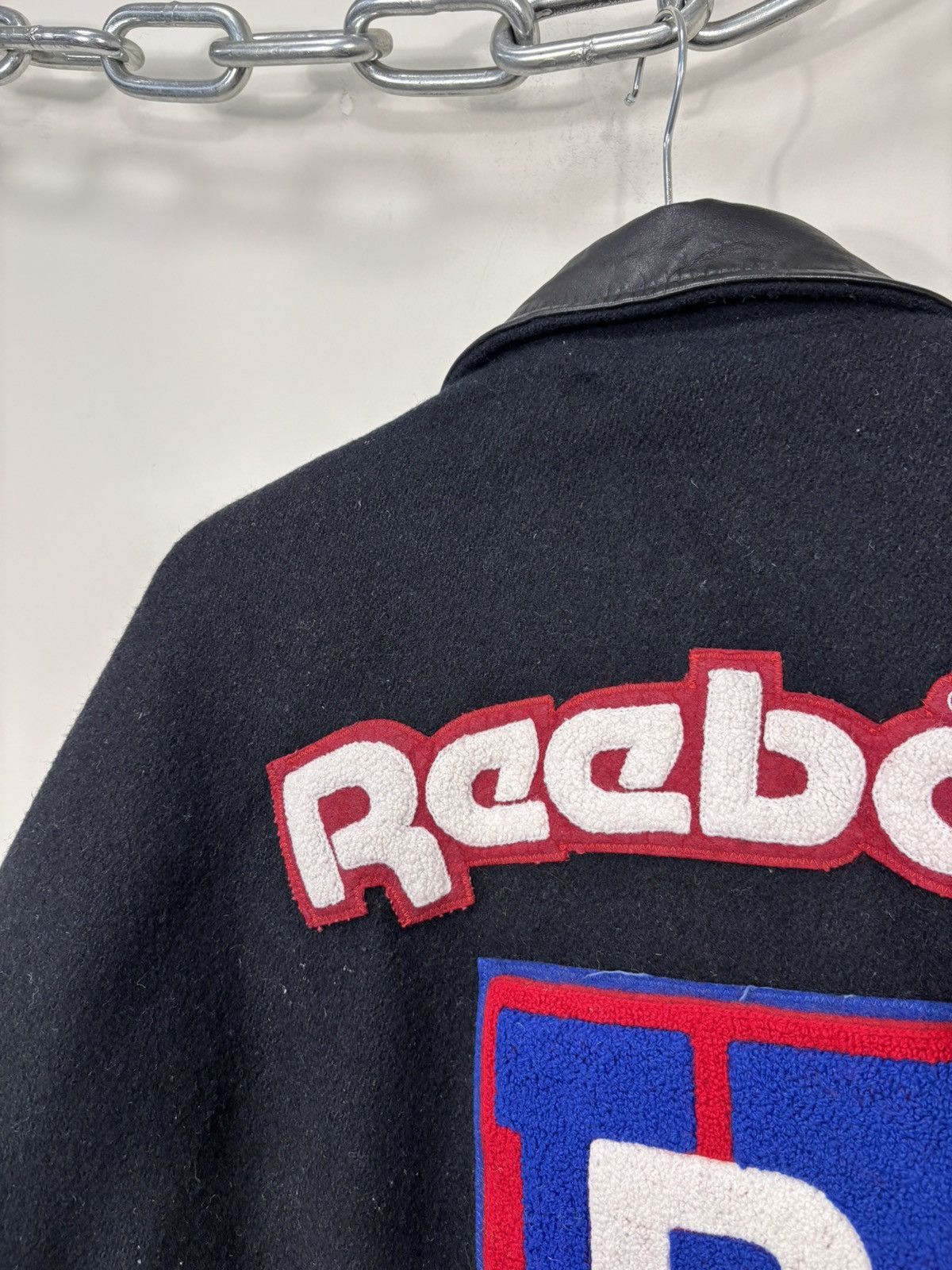 Reebok Vintage 1990s Reebok University Wool Leather Varsity Jacket Size US L / EU 52-54 / 3 - 23 Thumbnail