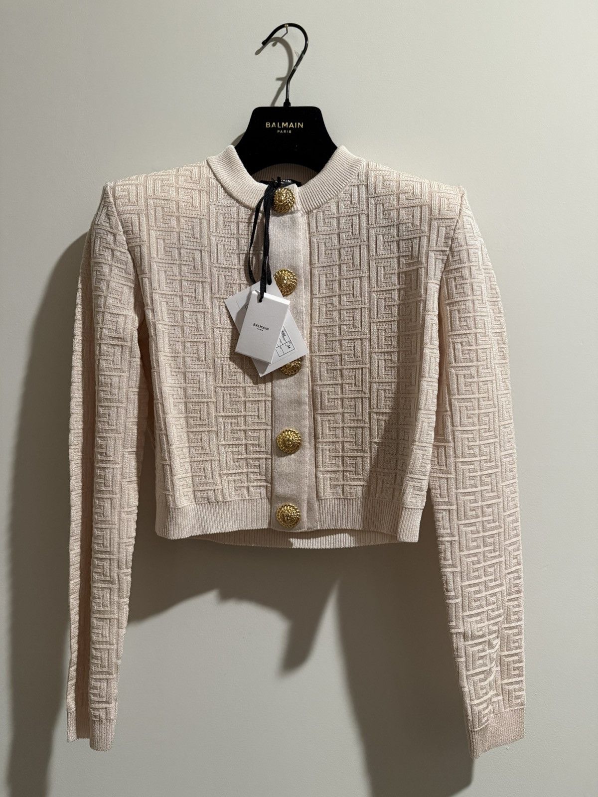 Balmain BALMAIN ‘25 Knit PB Labyrinth Cardigan *New With Tags* Size XS / US 0-2 / IT 36-38 - 1 Thumbnail