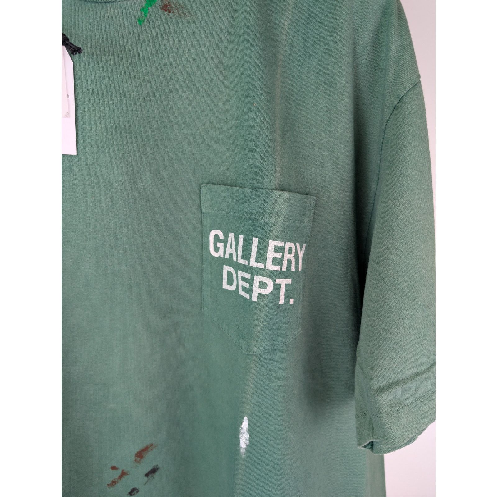 Gallery Dept. o1rshd1 Vintage Logo Painted T-Shirt in Green XX-Large Size US XXL / EU 58 / 5 - 8 Thumbnail