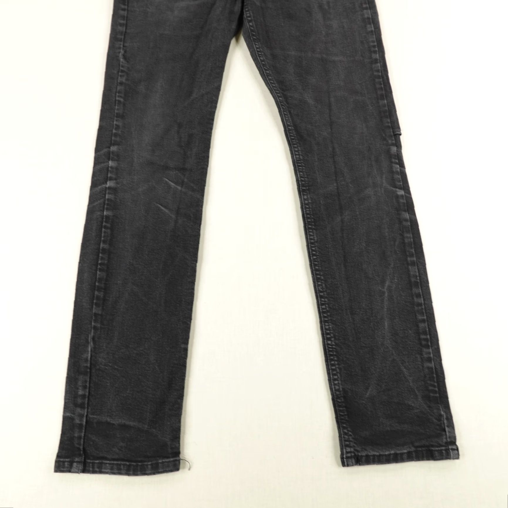 Ksubi VINTAGE Ksubi Jeans Mens 33x30 Slim Fit Black Denim Punk Rock Hip Hop Buttons Zip Size US 31 - 3 Thumbnail