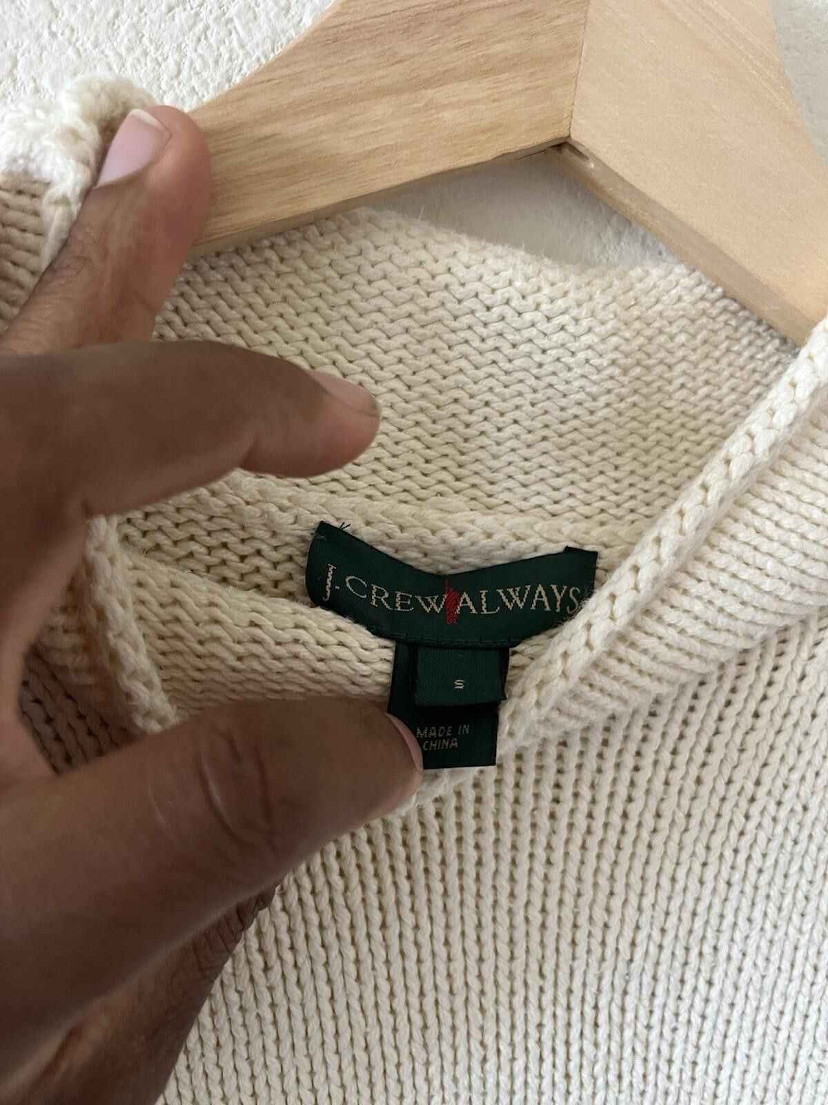 Tyler The Creator Crew Always Cream Cotton Mock Neck Knit Sweater S⁠ Size S / US 4 / IT 40 - 2 Thumbnail