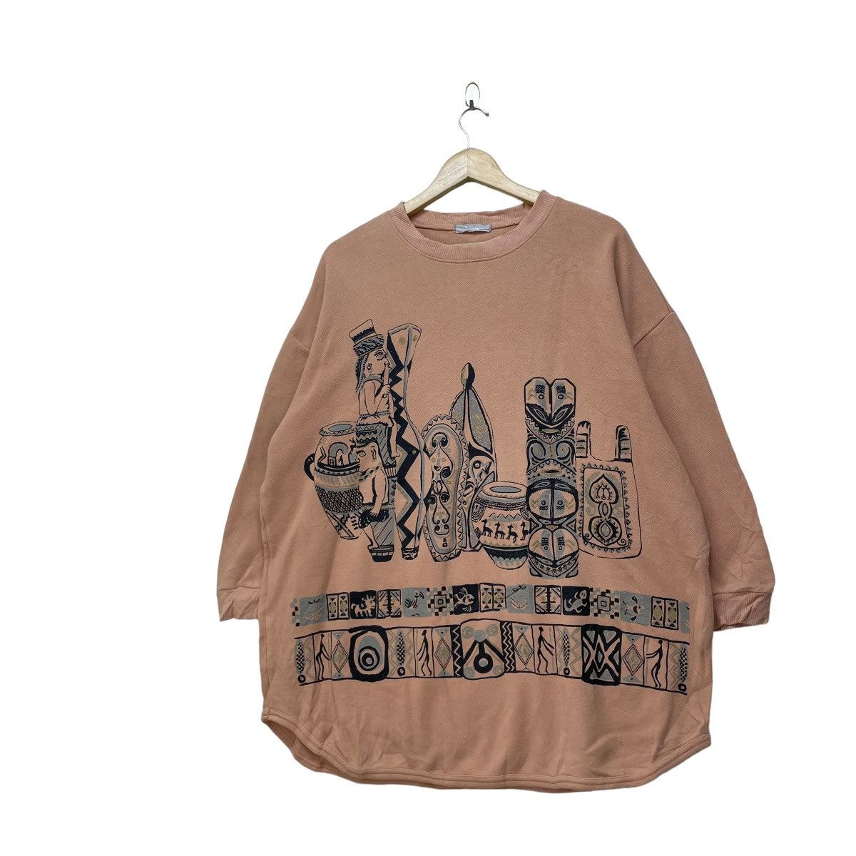 Japanese Brand × Vintage Japanese Brand Monomilk Full Print Sweatshirt Size US M / EU 48-50 / 2 - 2 Thumbnail