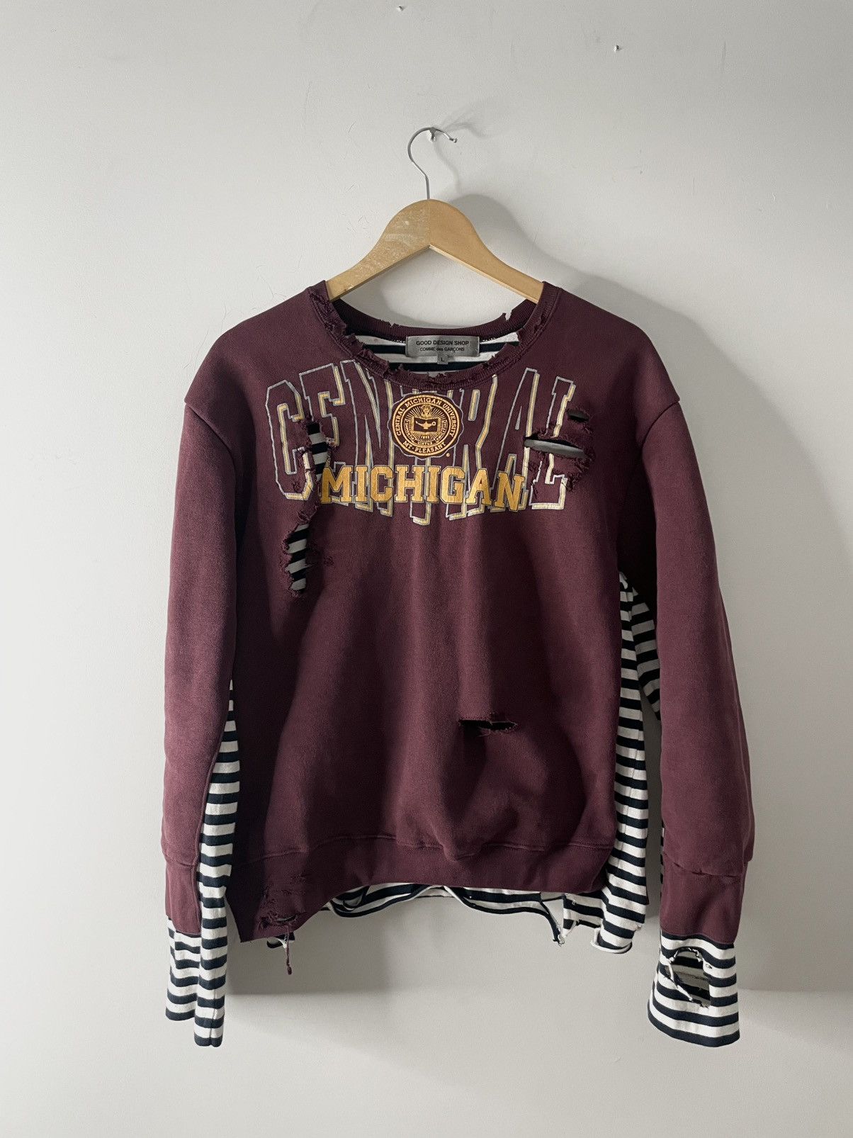 Comme Des Garcons AD2015 Michigan Distressed Sweater