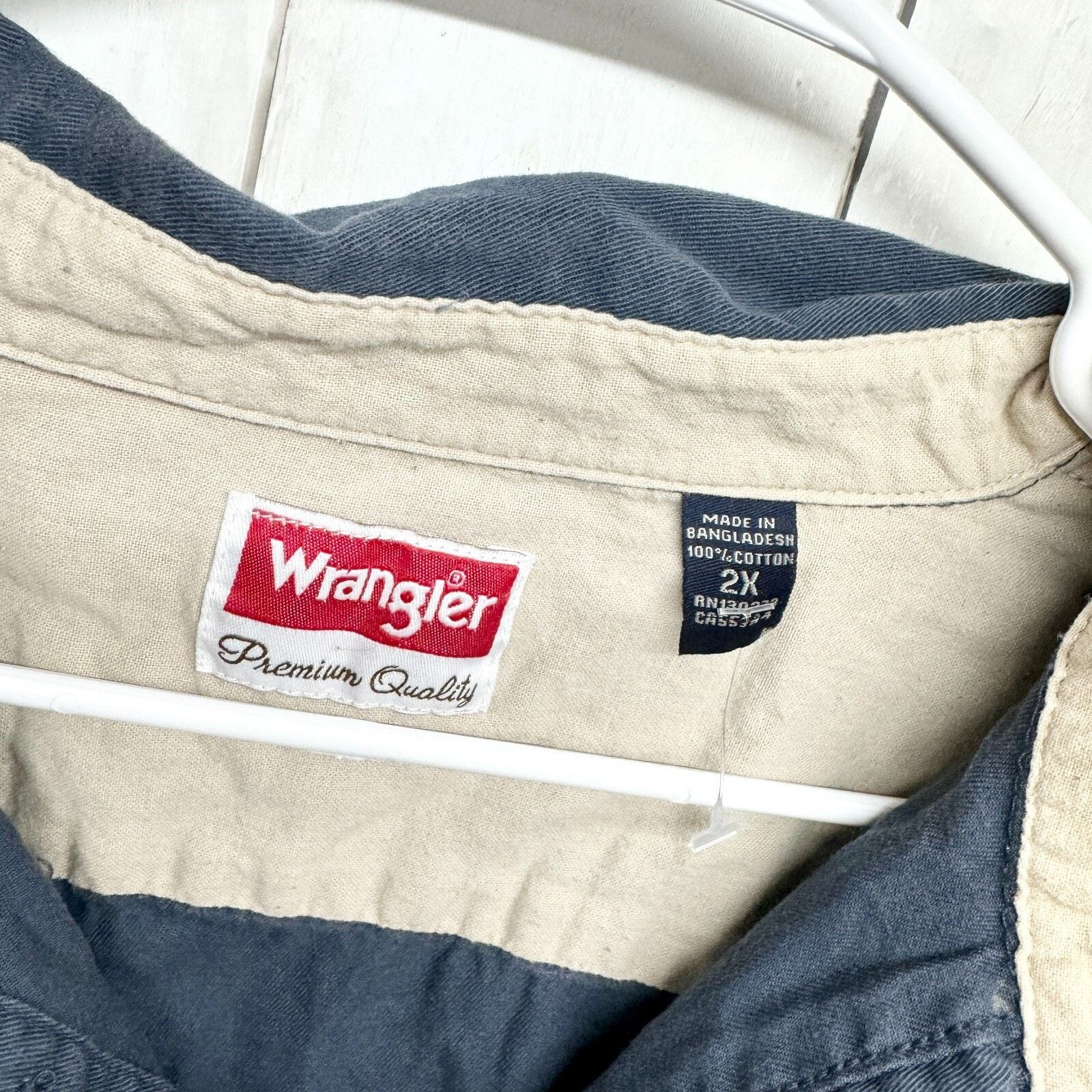 Wrangler Wrangler Shirt Men 2X Long Sleeve Button Down Western Denim Size US XXL / EU 58 / 5 - 2 Thumbnail