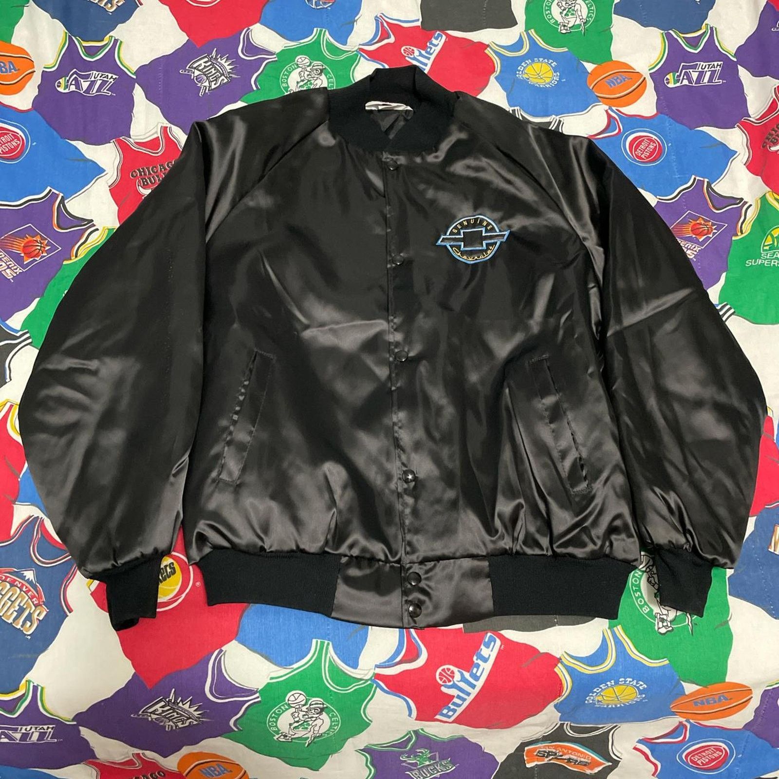 Vintage 1990’s Essential Chevrolet Racing Satin Jacket