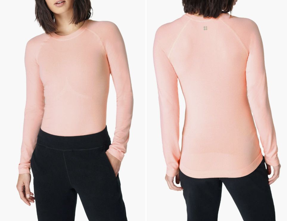Sweaty Betty Sweaty Betty SB063M Glisten Seamless Top Orange ( XS ) Size XS / US 0-2 / IT 36-38 - 3 Thumbnail