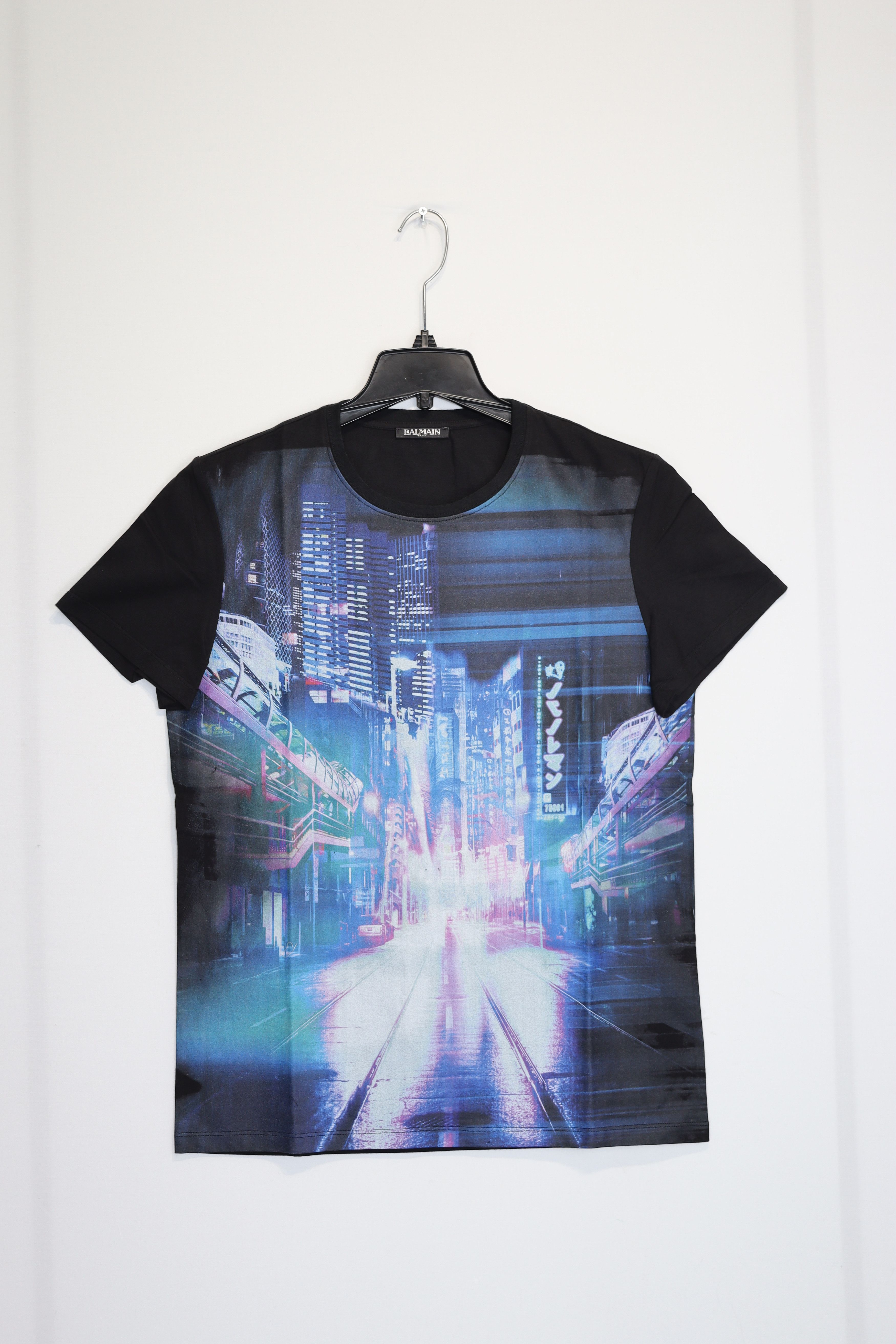 image of Balmain O1Rshd1 T-Shirt In Black, Men's (Size Small)