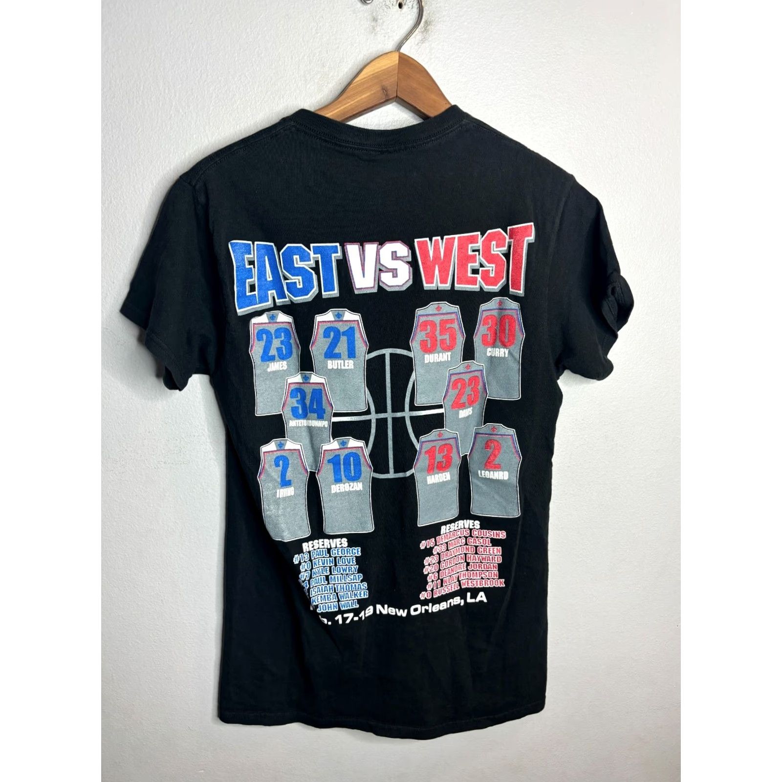 NBA Nike All-Star Game T-Shirt Crew Neck Black 2017 Size S Men Stars Graphic Print 2732 Size US S / EU 44-46 / 1 - 4 Thumbnail