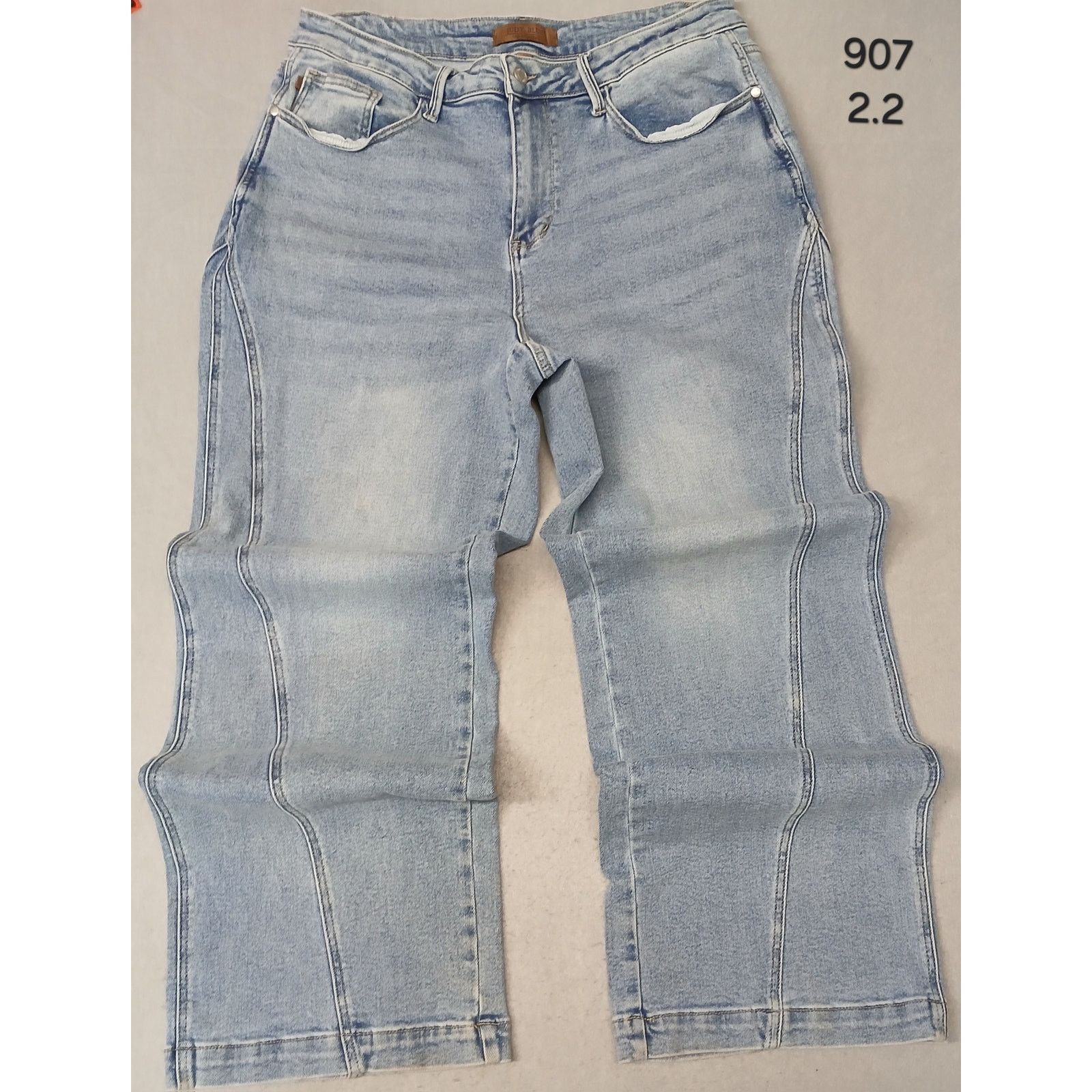 Judy Blue Judy Blue (18W) Women's Baggy Boot Cut Blue Denim Jeans Size 40" / US 18 - 1 Thumbnail
