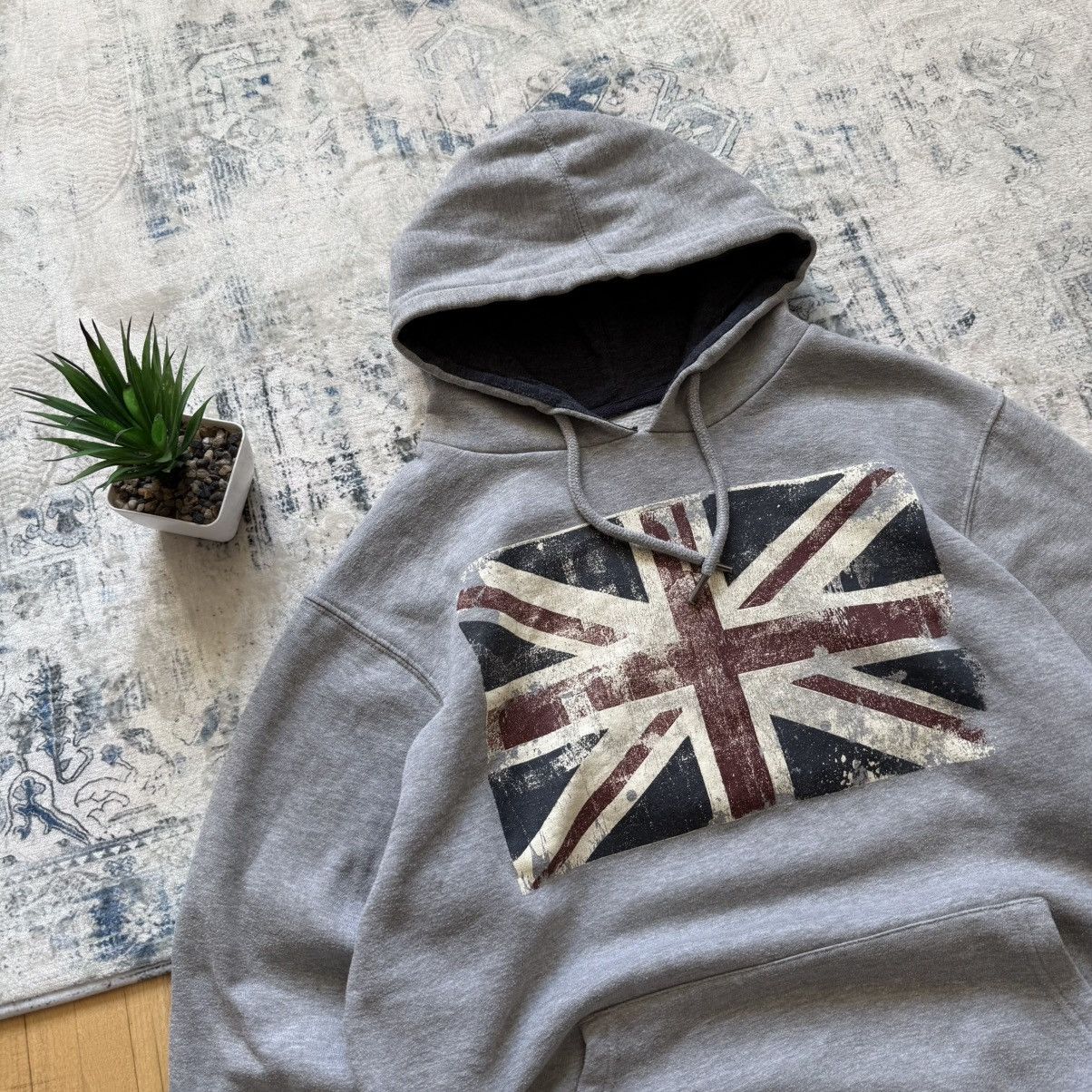 Hysteric Glamour 📌 Crazy Y2K British Britain Flag Hysteric type Hoodie Size US XL / EU 56 / 4 - 2 Thumbnail