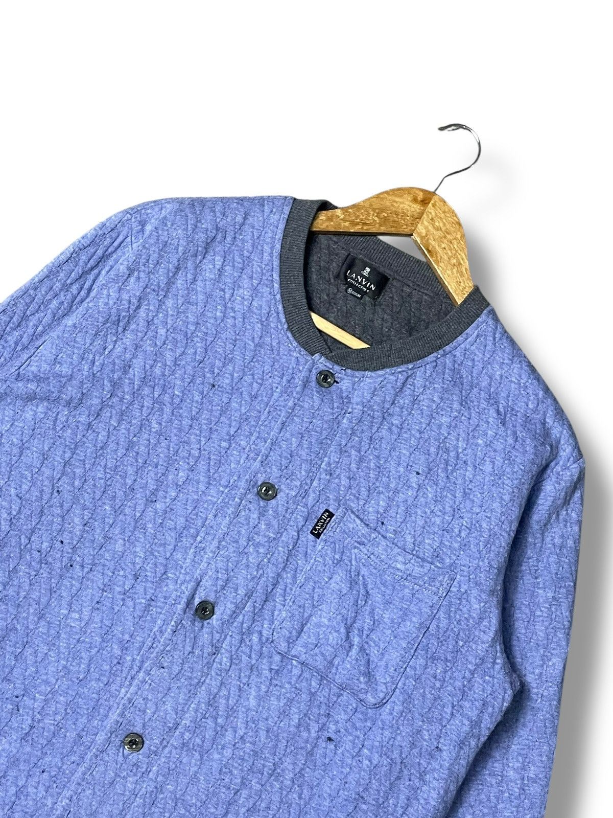 Japanese Brand Lanvin Concelead Button Knitted Cardigan (82) Size US M / EU 48-50 / 2 - 2 Thumbnail