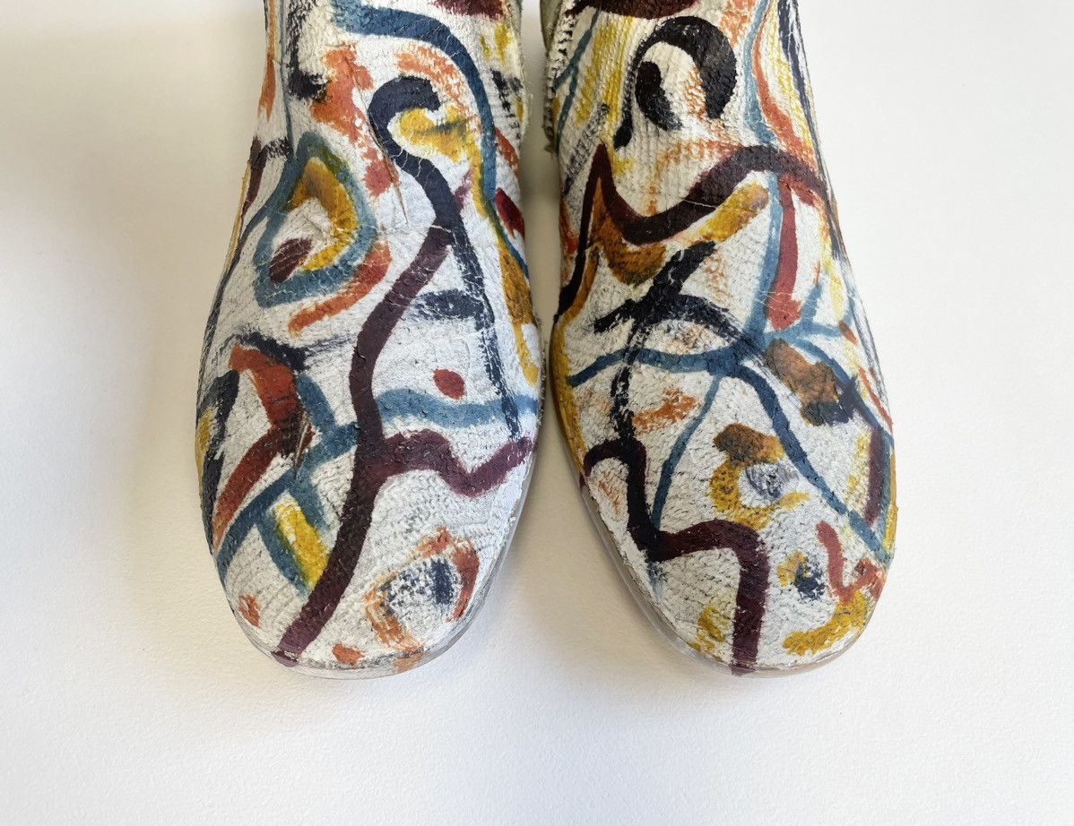Maison Margiela Plaster Scribble Painted Boots Size US 10 / EU 43 - 9 Thumbnail