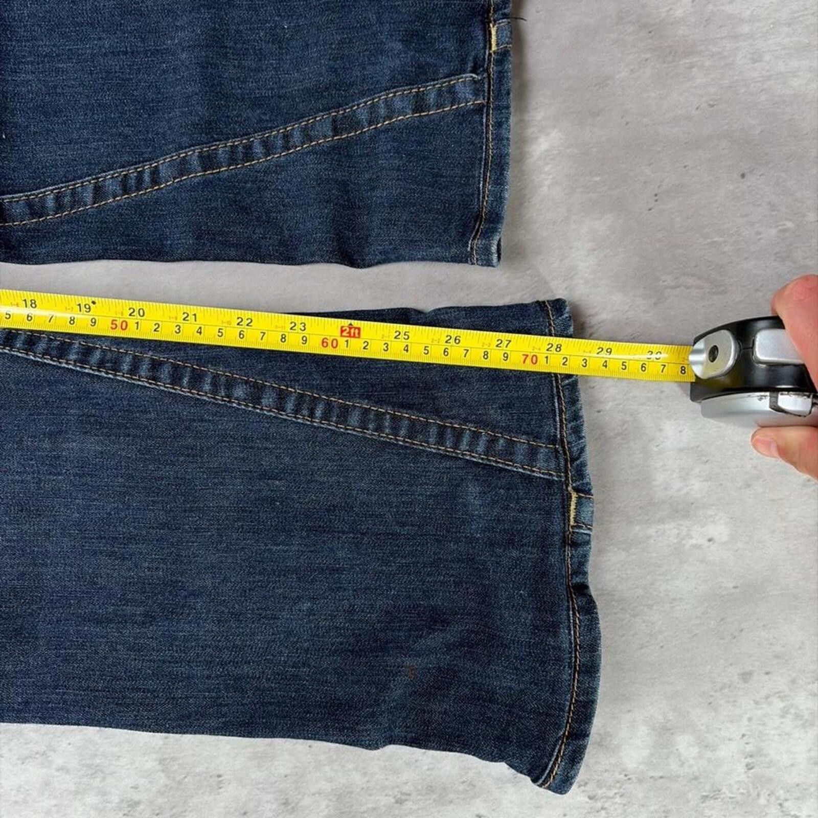 True Religion Y2K Dark Wash True Religion Grunge Flare Denim Jeans Size 30" / US 8 / IT 44 - 7 Thumbnail