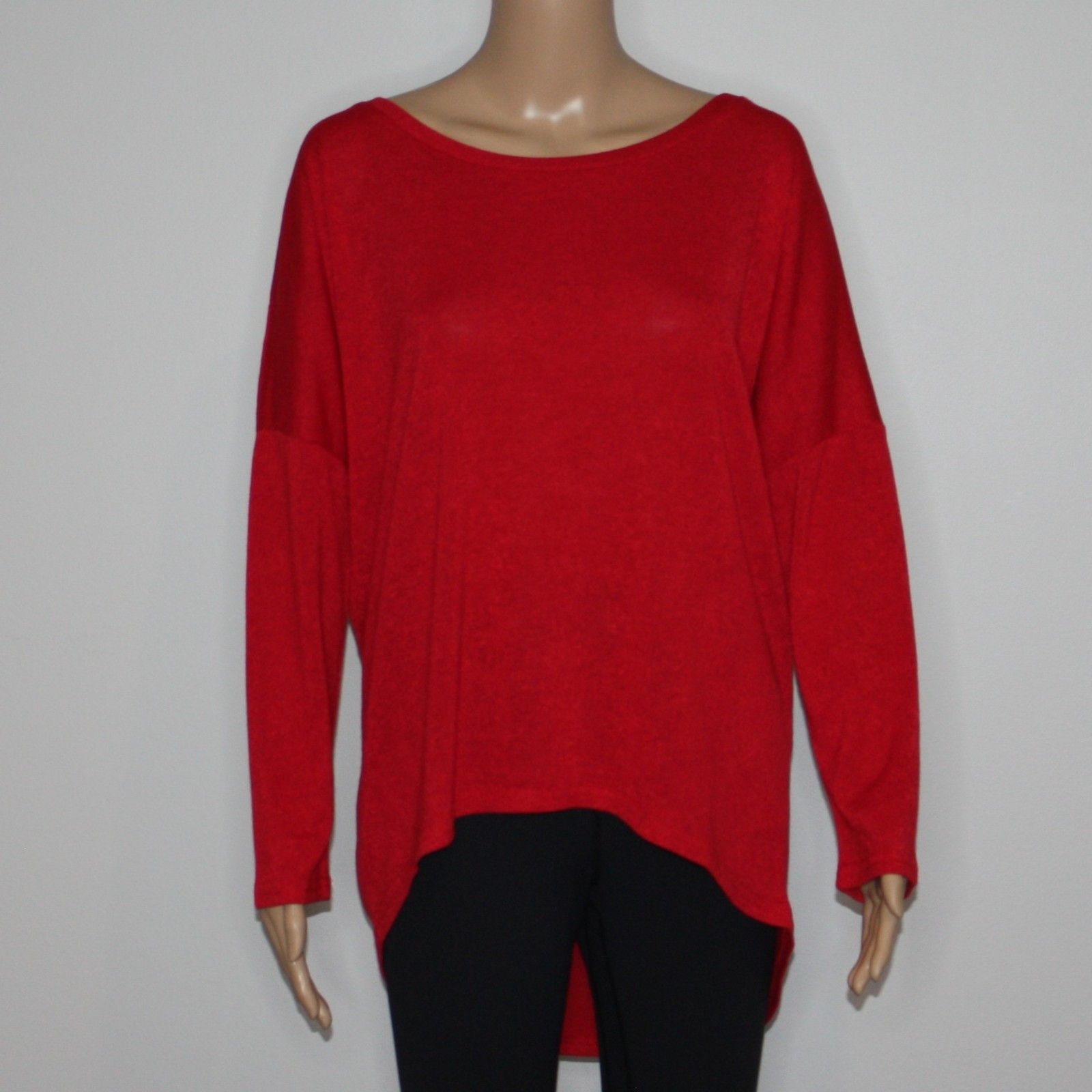 Other UGET Oversized Loose Fitting Pullover Red Sweater Top Size S / US 4 / IT 40 - 2 Thumbnail