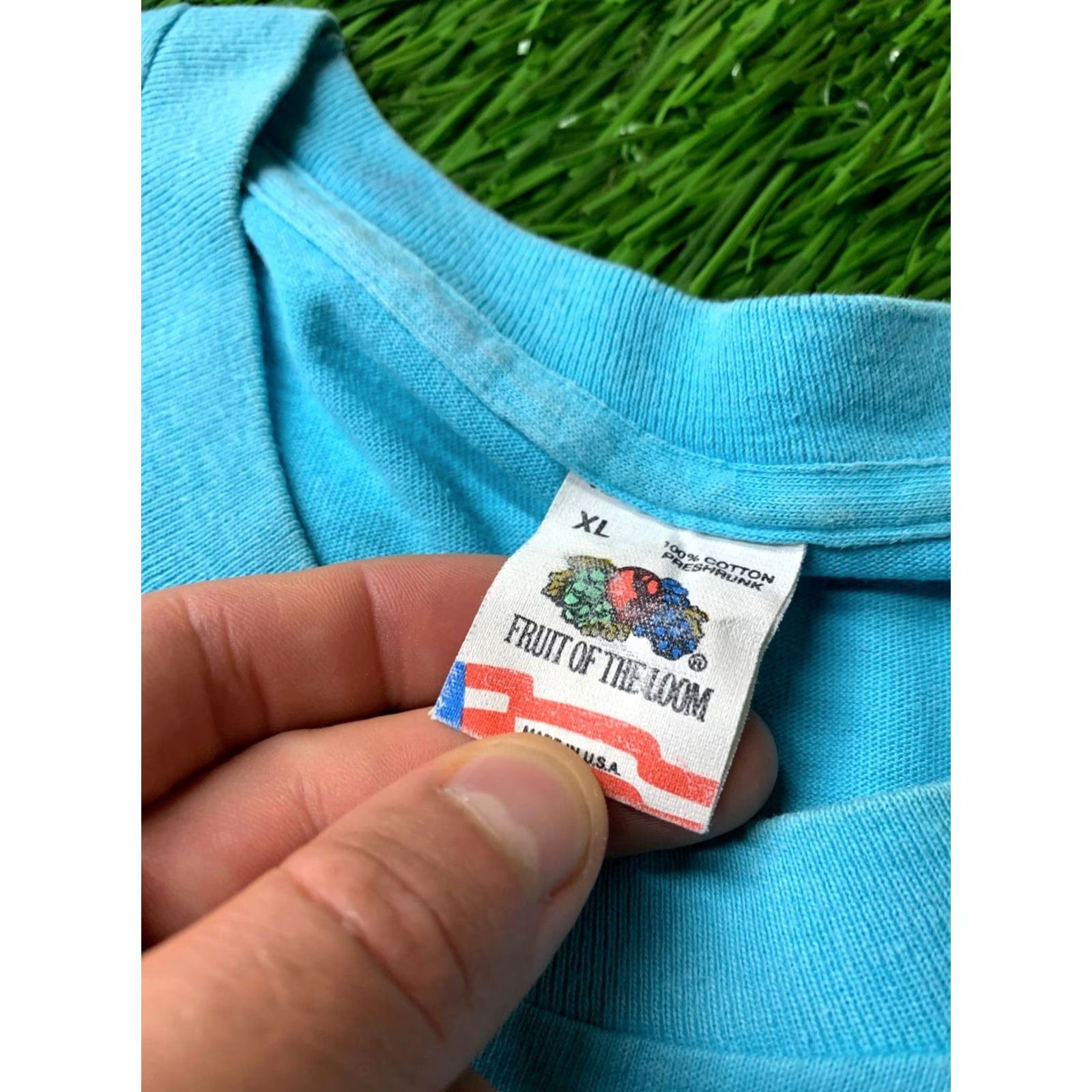 Fruit Of The Loom ST. MAARTEN 1990 VINTAGE SHIRT JERSEY TEE Fruit of the Loom XL Blue Mens 1990s Shirt Size US XL / EU 56 / 4 - 5 Thumbnail