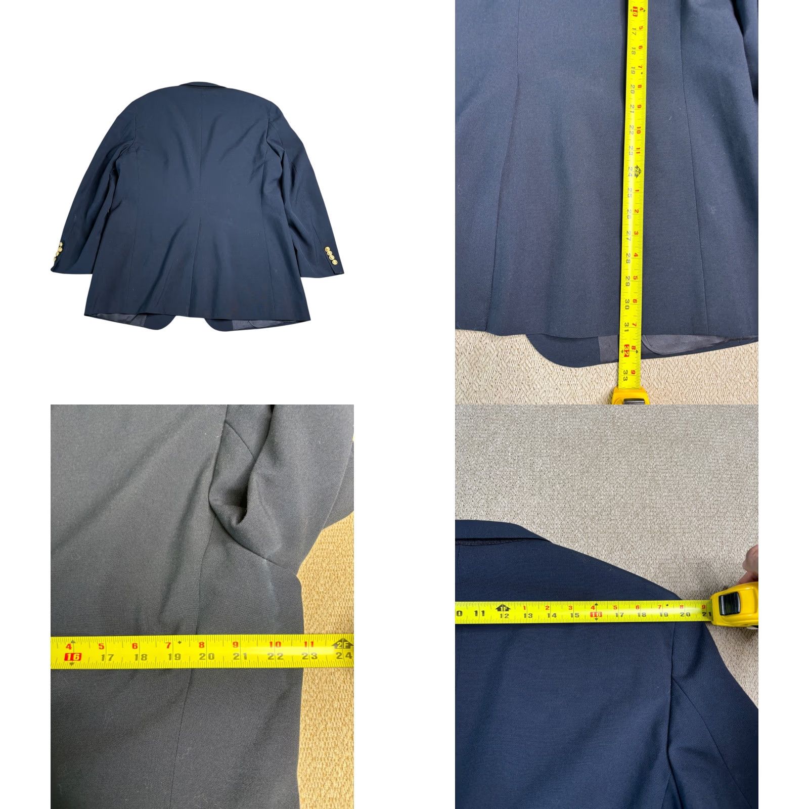 Ralph Lauren VINTAGE Ralph Lauren Polo University Club Blazer Navy Blue Gold Buttons Blazer Made in USA 44R Men’s Blazer Size US XXL / EU 58 / 5 - 8 Thumbnail