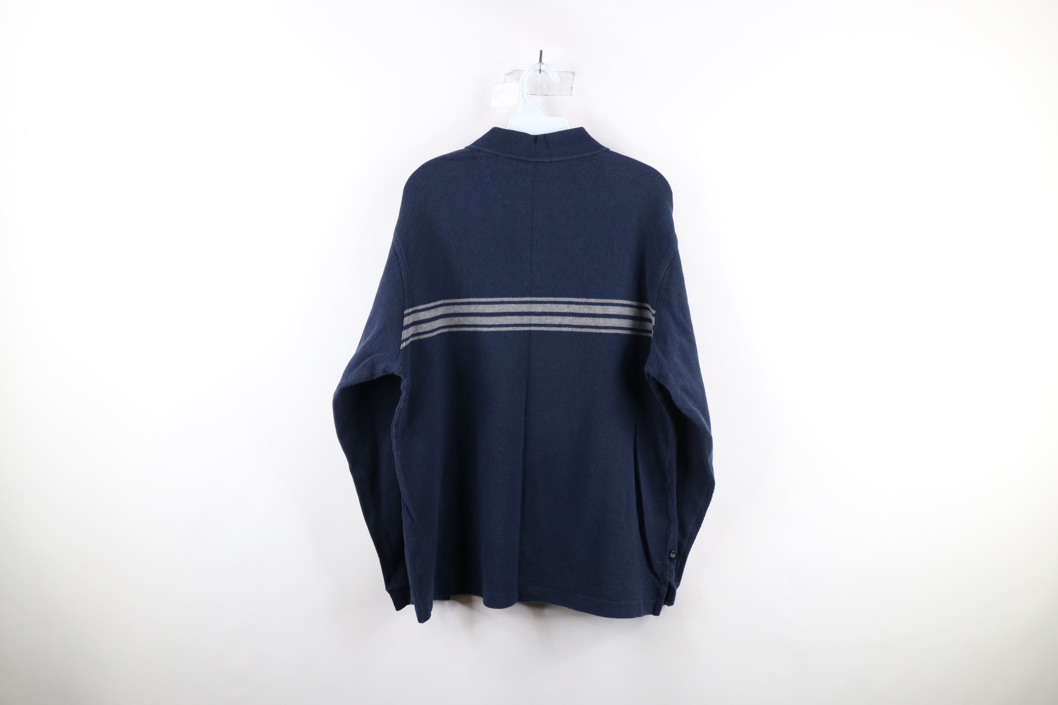 Gap × Vintage Vintage Gap Heavyweight Thermal Knit Long Sleeve Polo Size US M / EU 48-50 / 2 - 7 Thumbnail