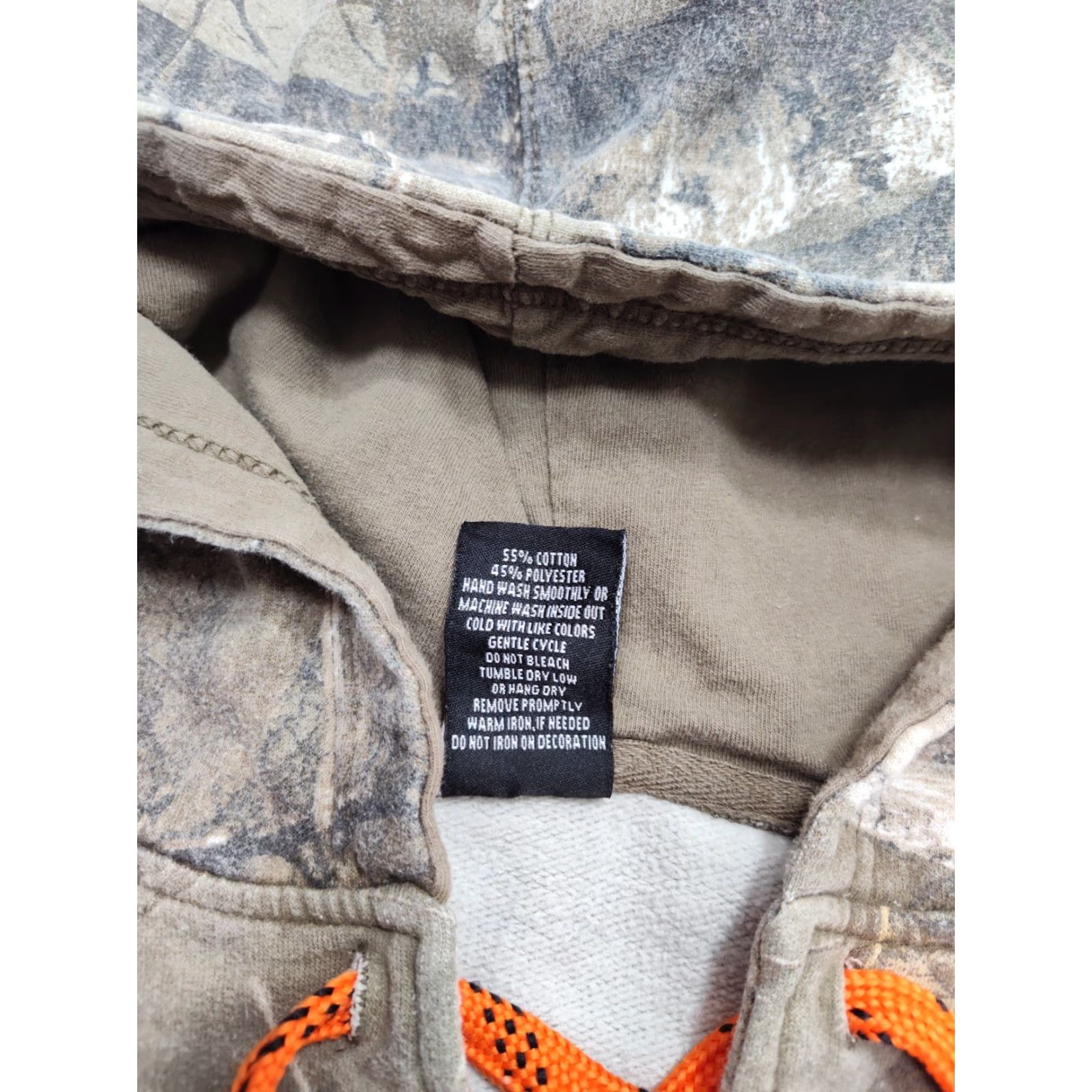 Hunter VINTAGE Minnesota Deer Hunters Hoodie Mens XL Brown Camo Fleece Lace Up Sweatshirt Size US XL / EU 56 / 4 - 7 Thumbnail