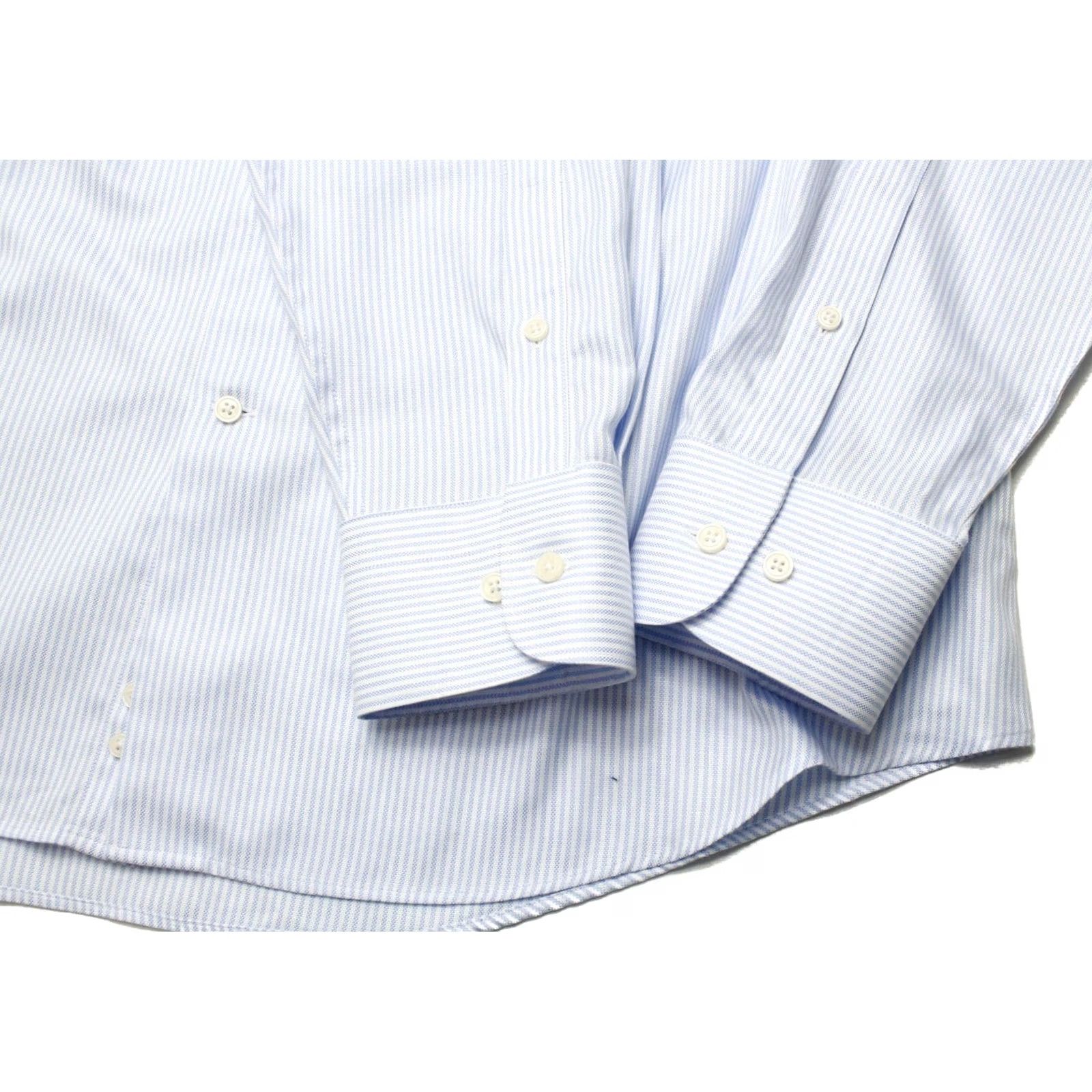 Suitsupply SUITSUPPLY Shirt Men 46 18 Extra Slim Fit Pinstripe Button Up Cotton Formal Blue Size 46R - 5 Thumbnail