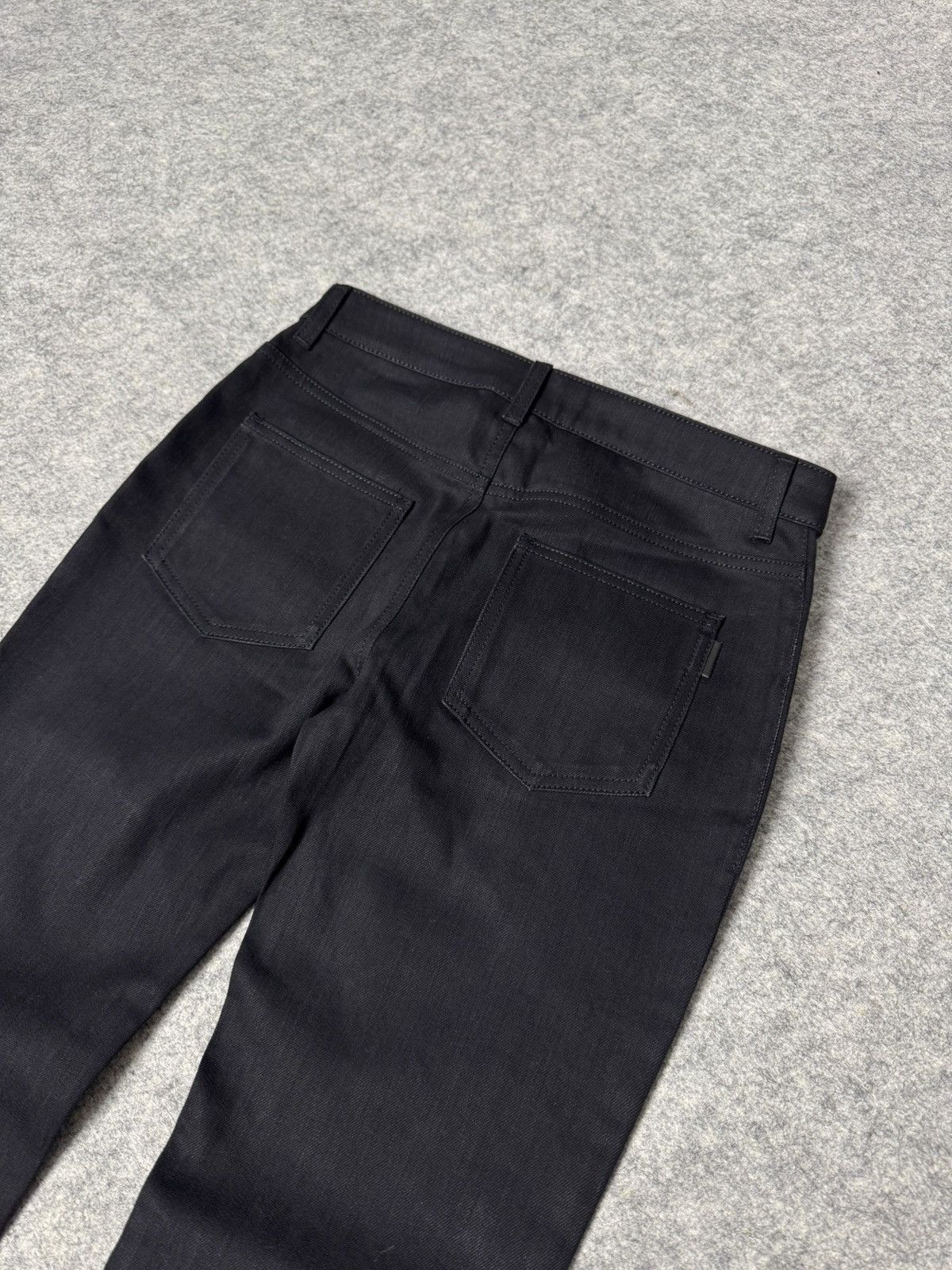 Saint Laurent Paris Saint Laurent Paris Used Black HW D27 Flared Denim Size 26" / US 2 / IT 38 - 2 Thumbnail