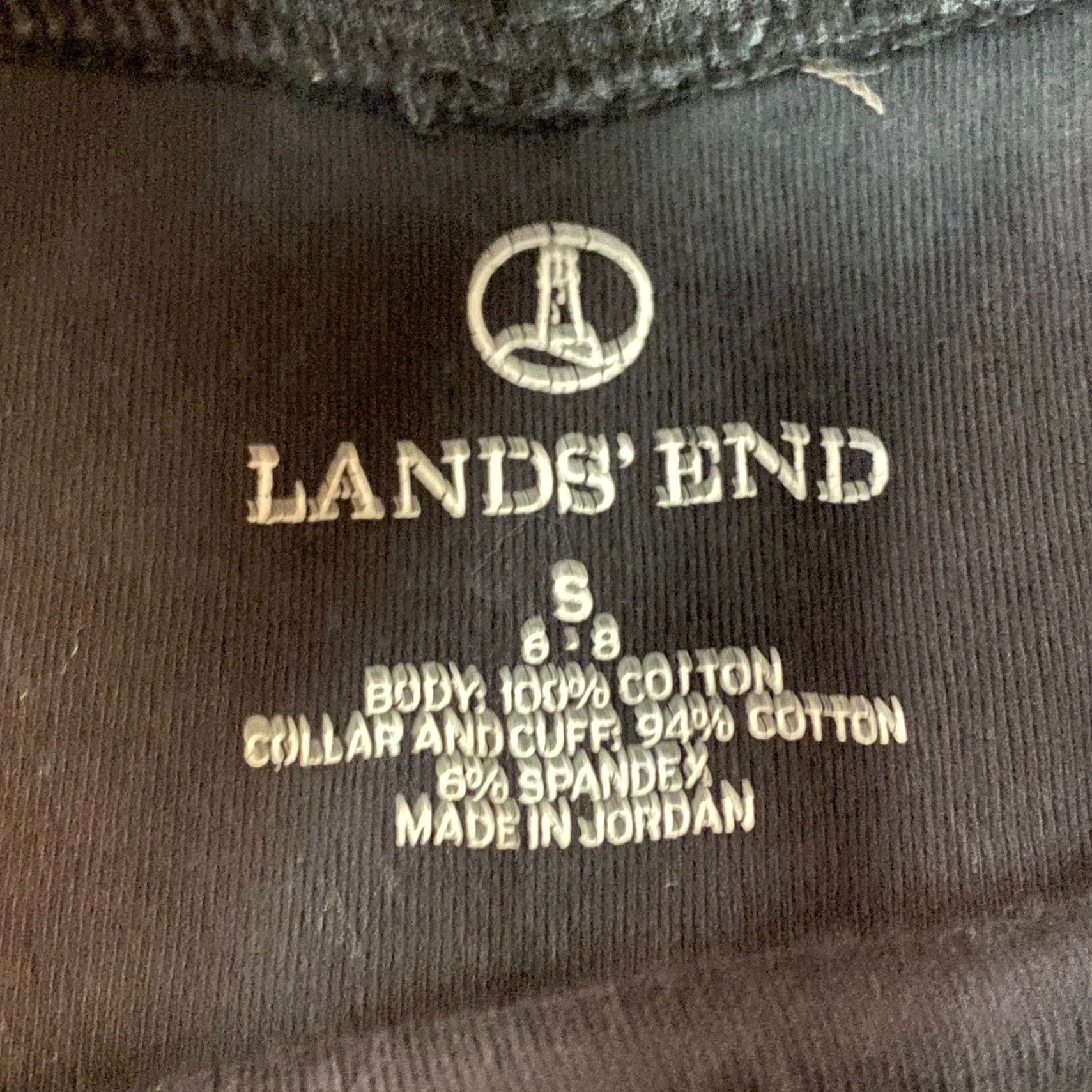 Lands' End Lands' End Black Mock Neck Long Sleeve Top Shirt Womens 6-8 Cotton Blend Size S / US 4 / IT 40 - 3 Thumbnail